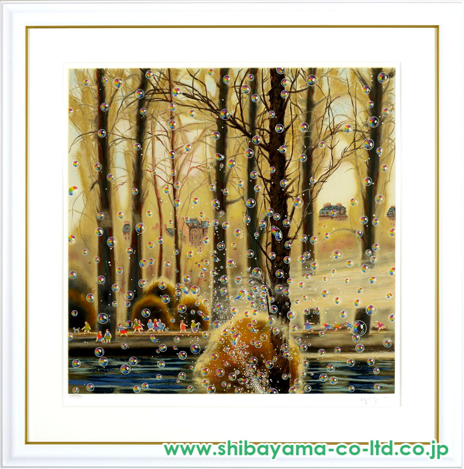 ヒロヤマガタ【晩秋】 シルクスクリーン シート ヒロ・ヤマガタ「晩秋」シルクスクリーン :: 絵画買取・販売
