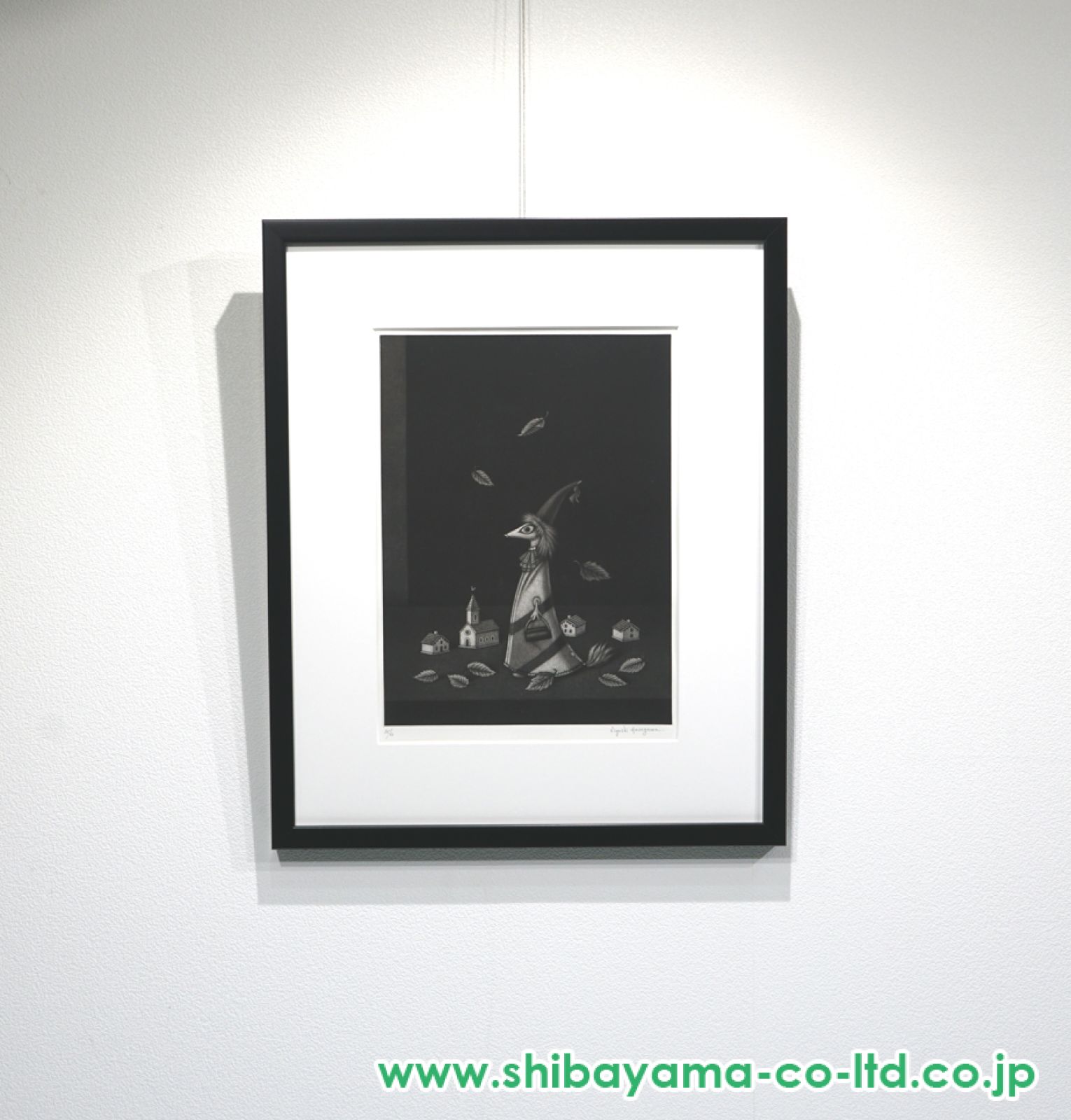長谷川潔「静物画 仮装したる狐 (フィンランド童話)」マニエル
