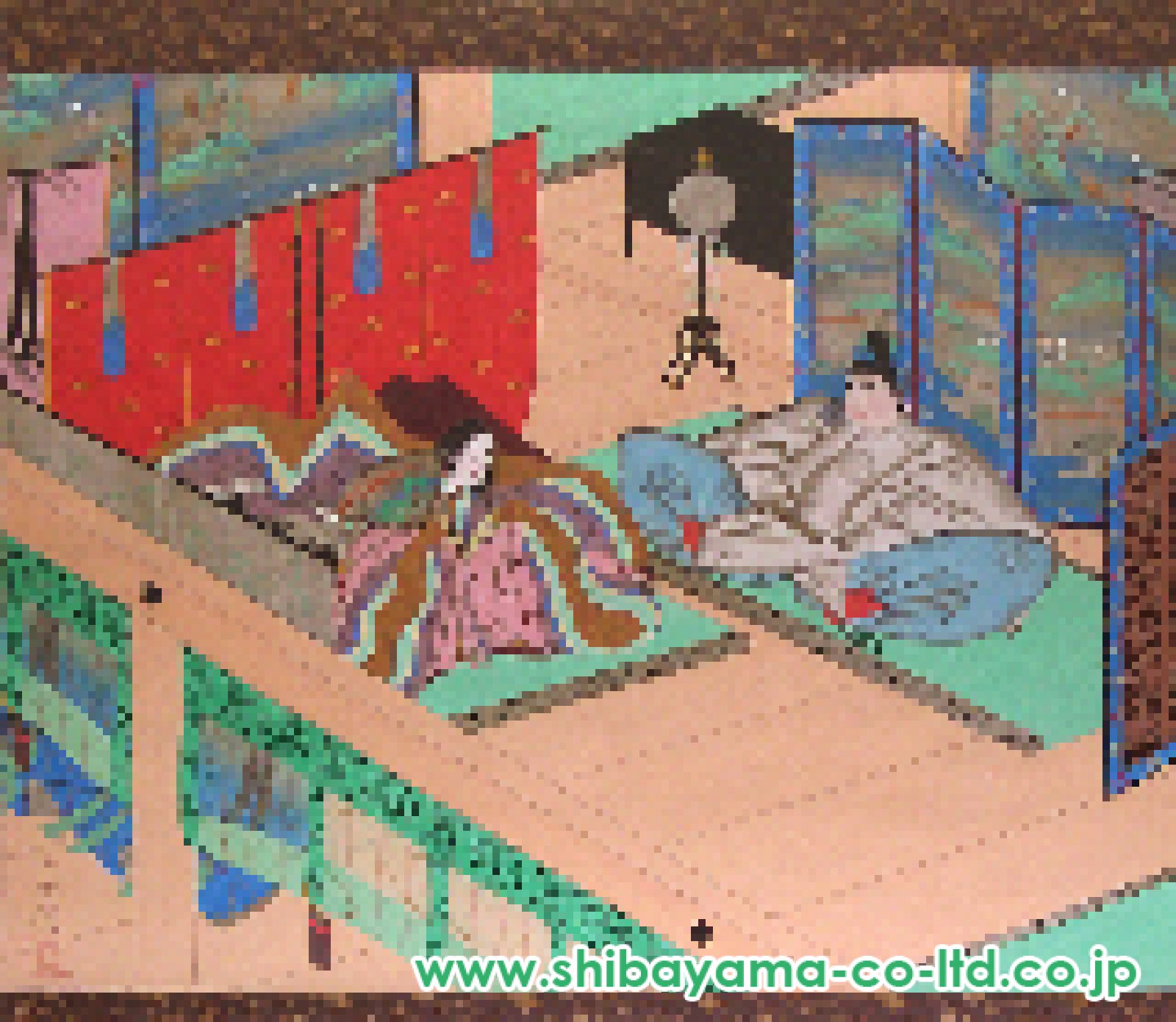 中村岳陵「内裏」日本画 8号 :: 絵画買取・販売 - シバヤマ