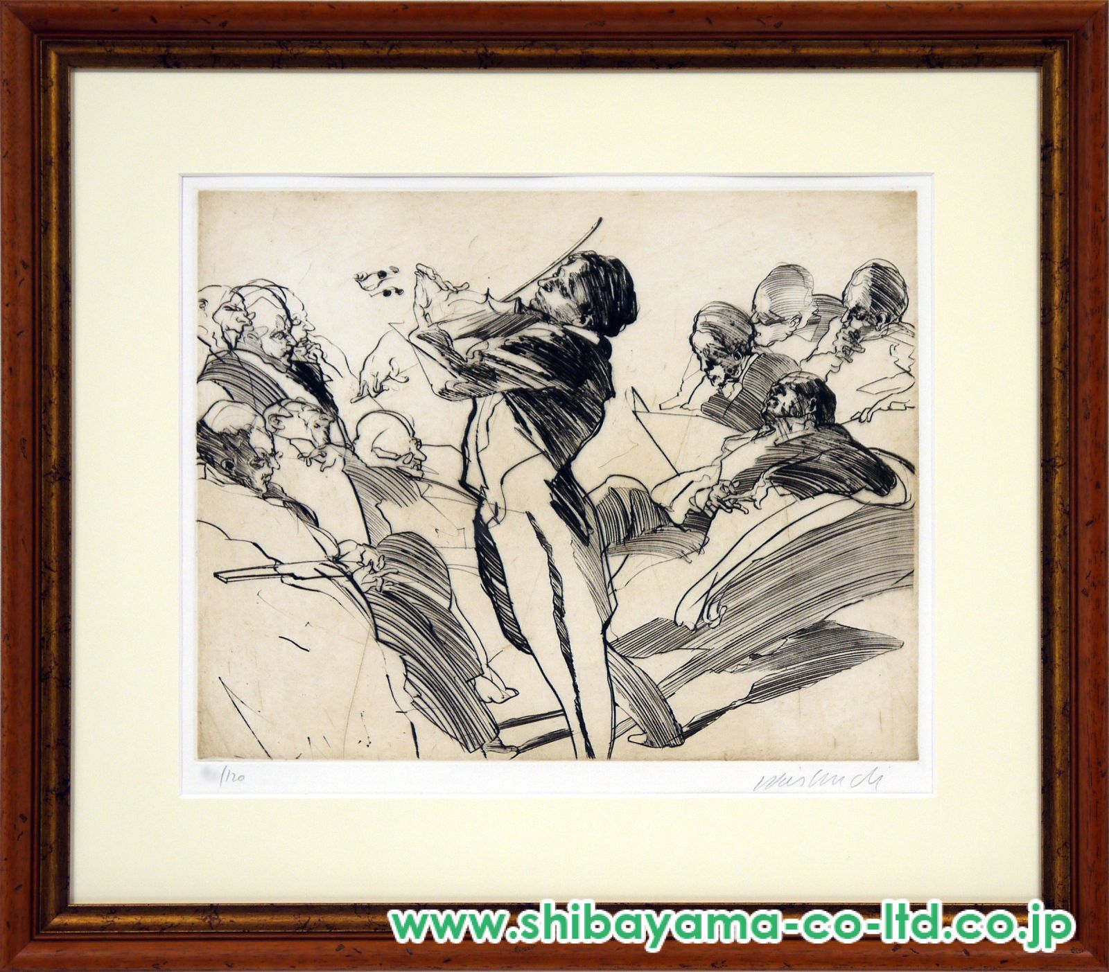 クロード・ワイズバッシュ「アダージョ」銅版画 :: 絵画買取