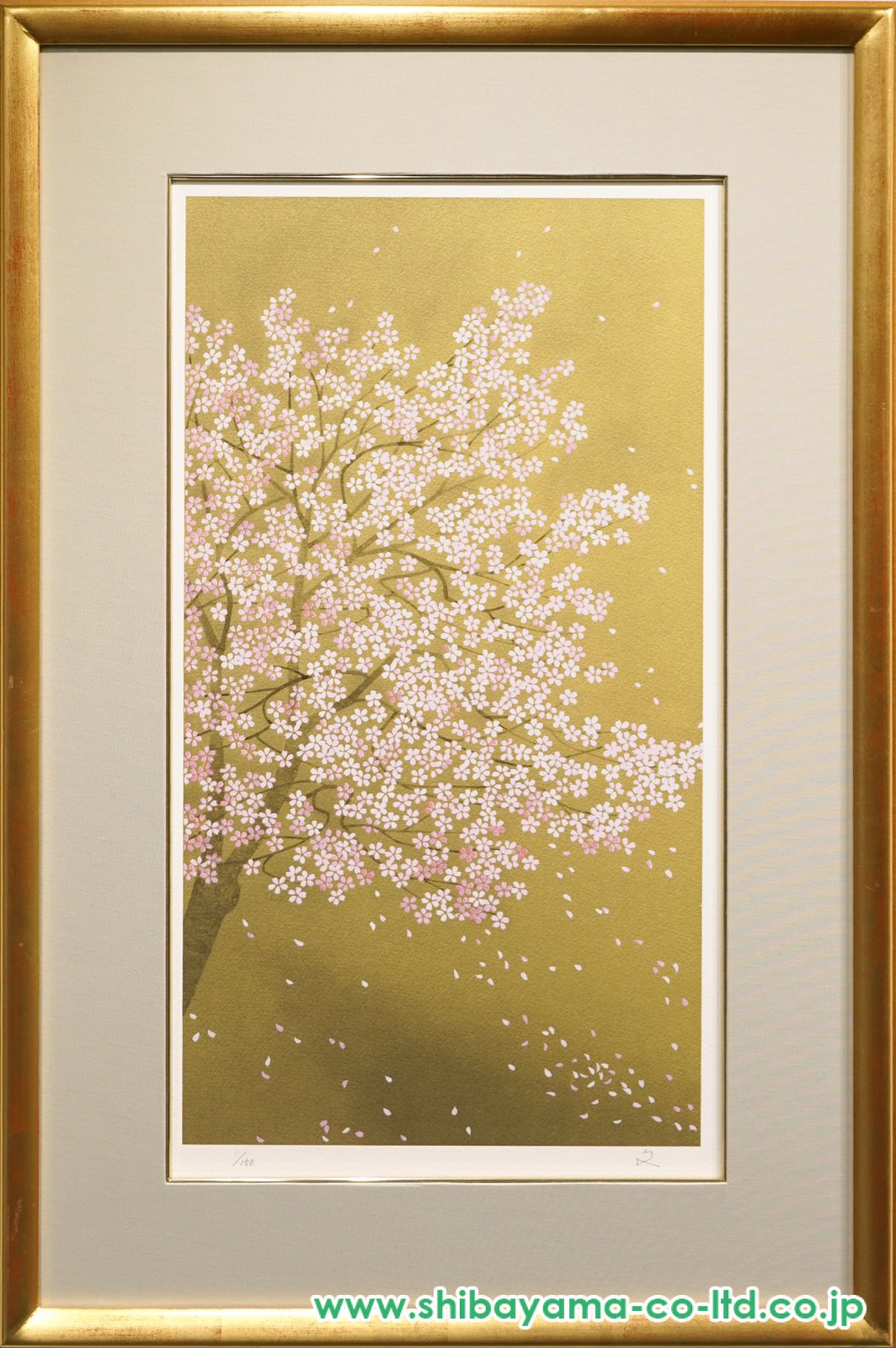 堀文子「花吹雪」セリグラフ :: 絵画買取・販売 - シバヤマ