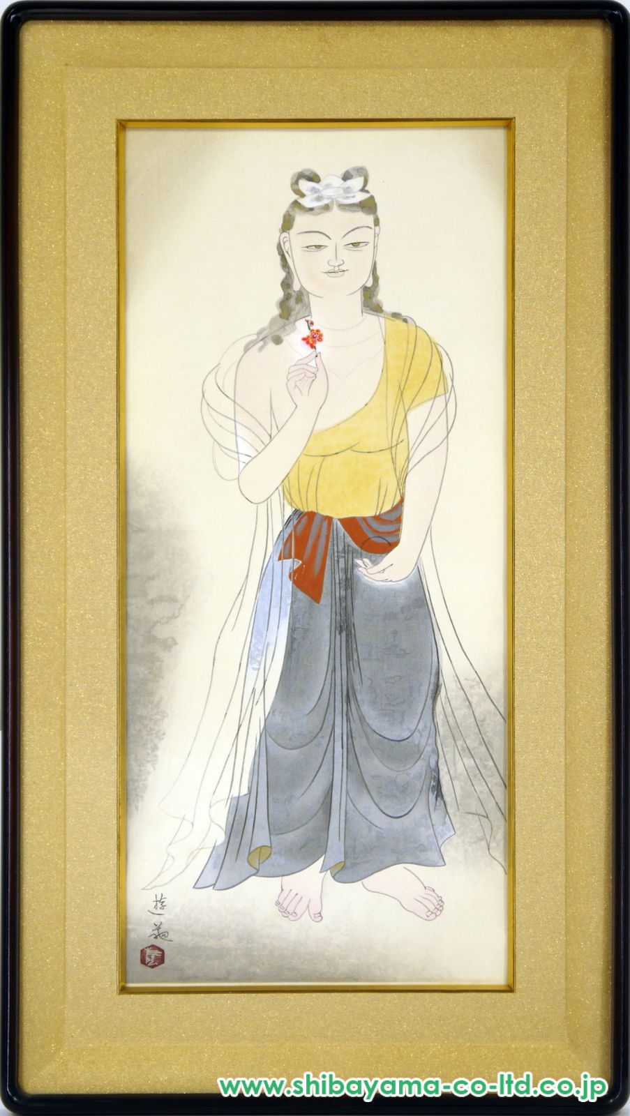 【真作保証】小倉遊亀「富士」百寿記念 日本画6号 直筆サイン 共シール有り 絵画 真作保証】小倉遊亀「富士」百寿記念 日本画6号 直筆サイン 共