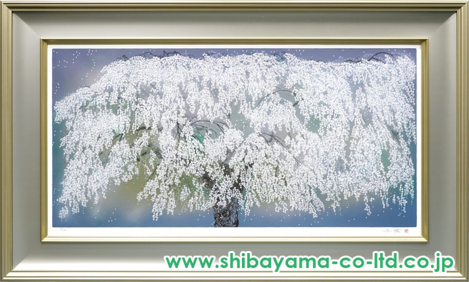 「山口県」絵画 額有り 「漁火」 大久保勇木版画展 焼津市在住の作家さんです、毎日在廊予定です