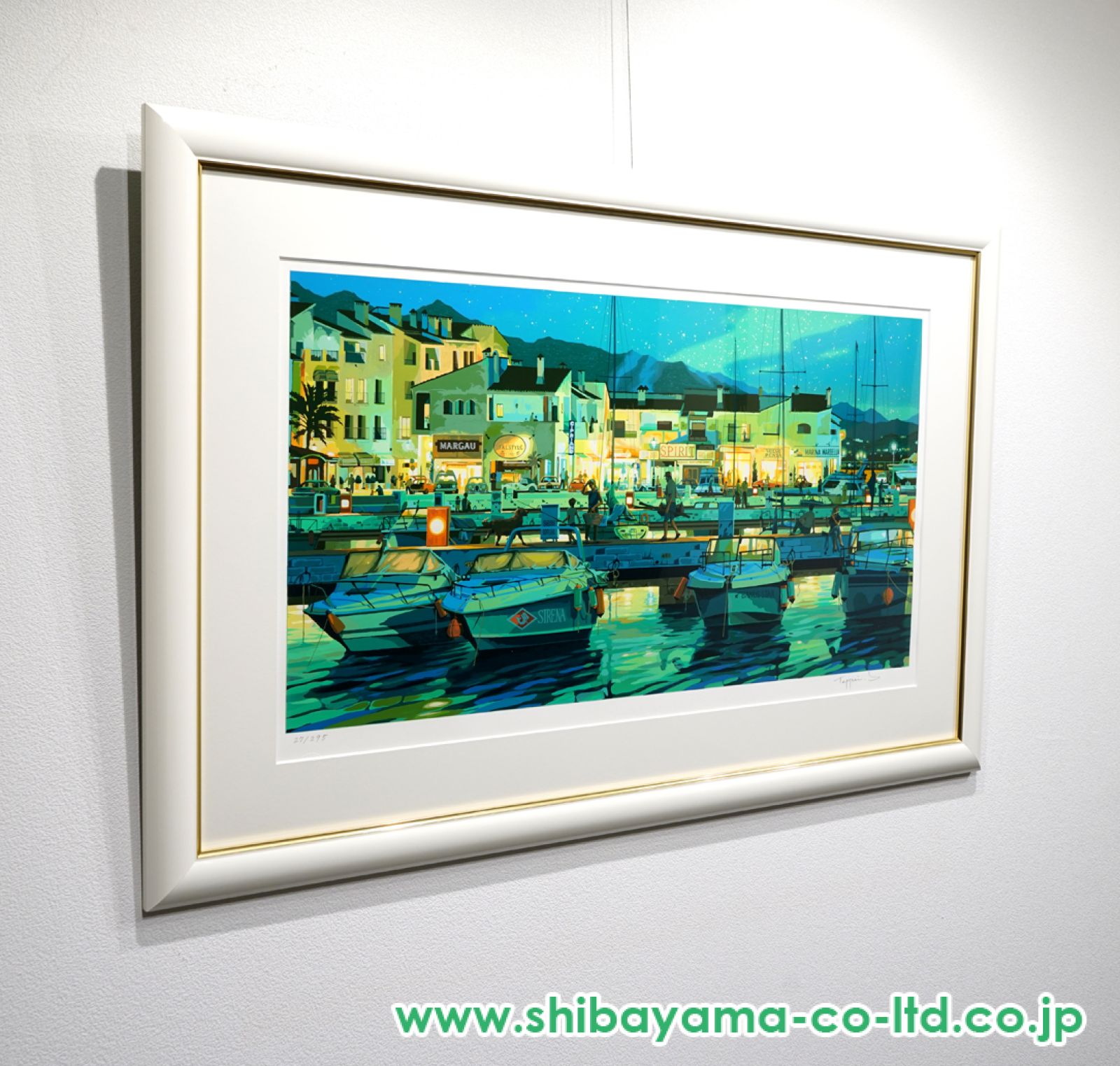 笹倉鉄平「プエルトバヌス」シルクスクリーン :: 絵画買取・販売