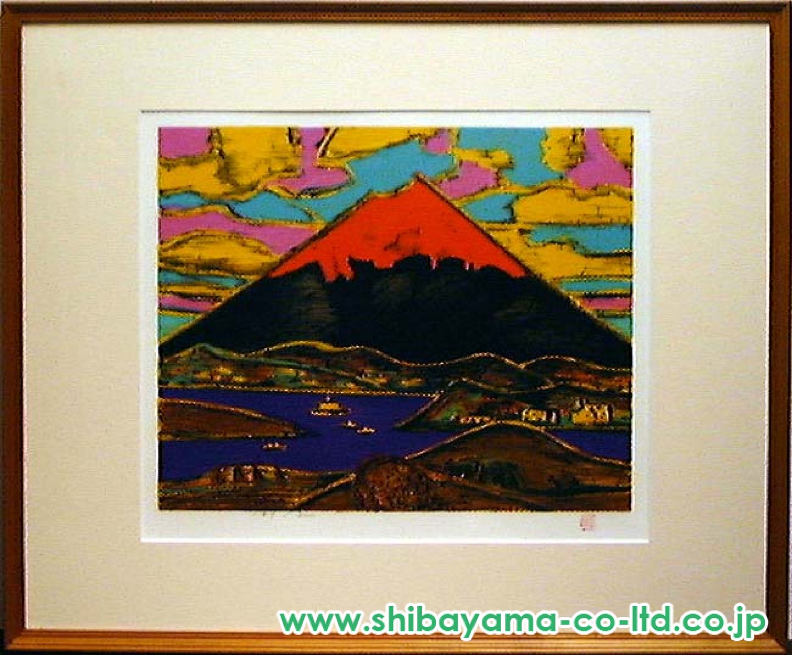紅山幸水　山吹　絵画　額装　日本画家 紅山幸水 山吹 絵画 額装 日本画家 - メルカリ