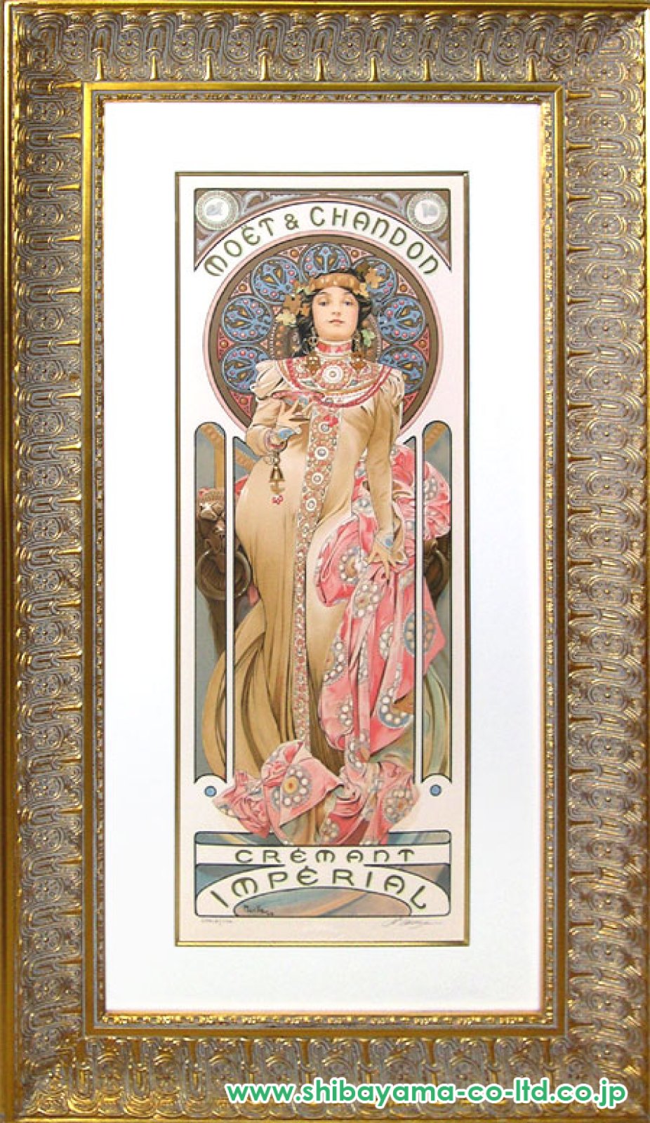 coinです　真作絵画　アルフォンス・ミュシャ　リトグラフ　USA正規品 coinです 真作絵画 アルフォンス・ミュシャ リトグラフ USA正規