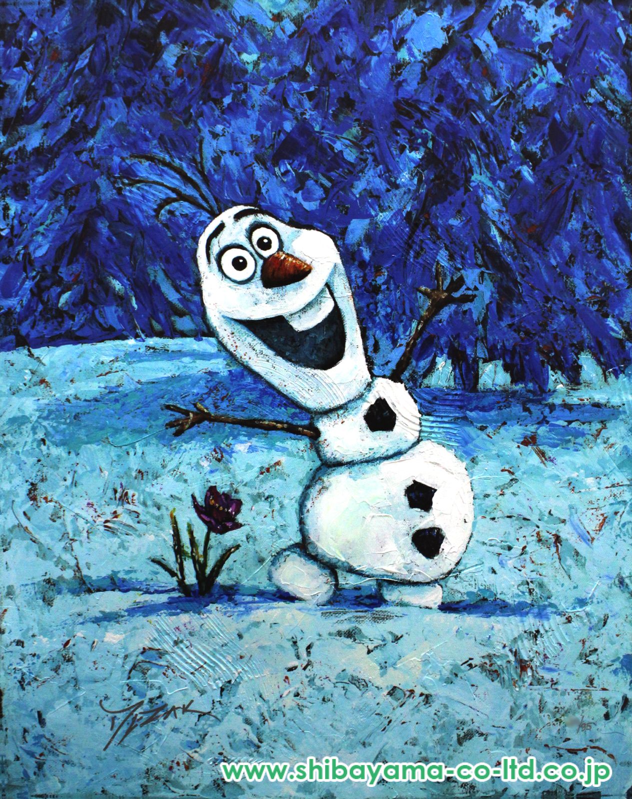週末SALE アナと雪の女王 絵画 レアなシリアルナンバー同じ 11118_2013c617711037662ca1b043