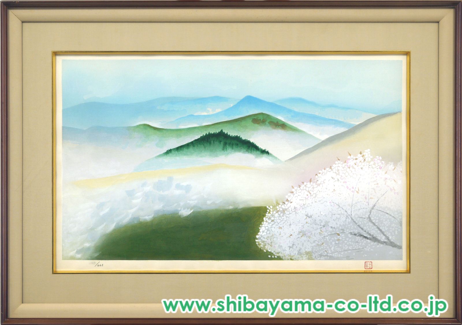 絵画　額装　講談社　オフセット印刷　奥村土牛　　【遼壺】　大判 絵画 額装 講談社 オフセット印刷 奥村土牛 【遼壺】 大判