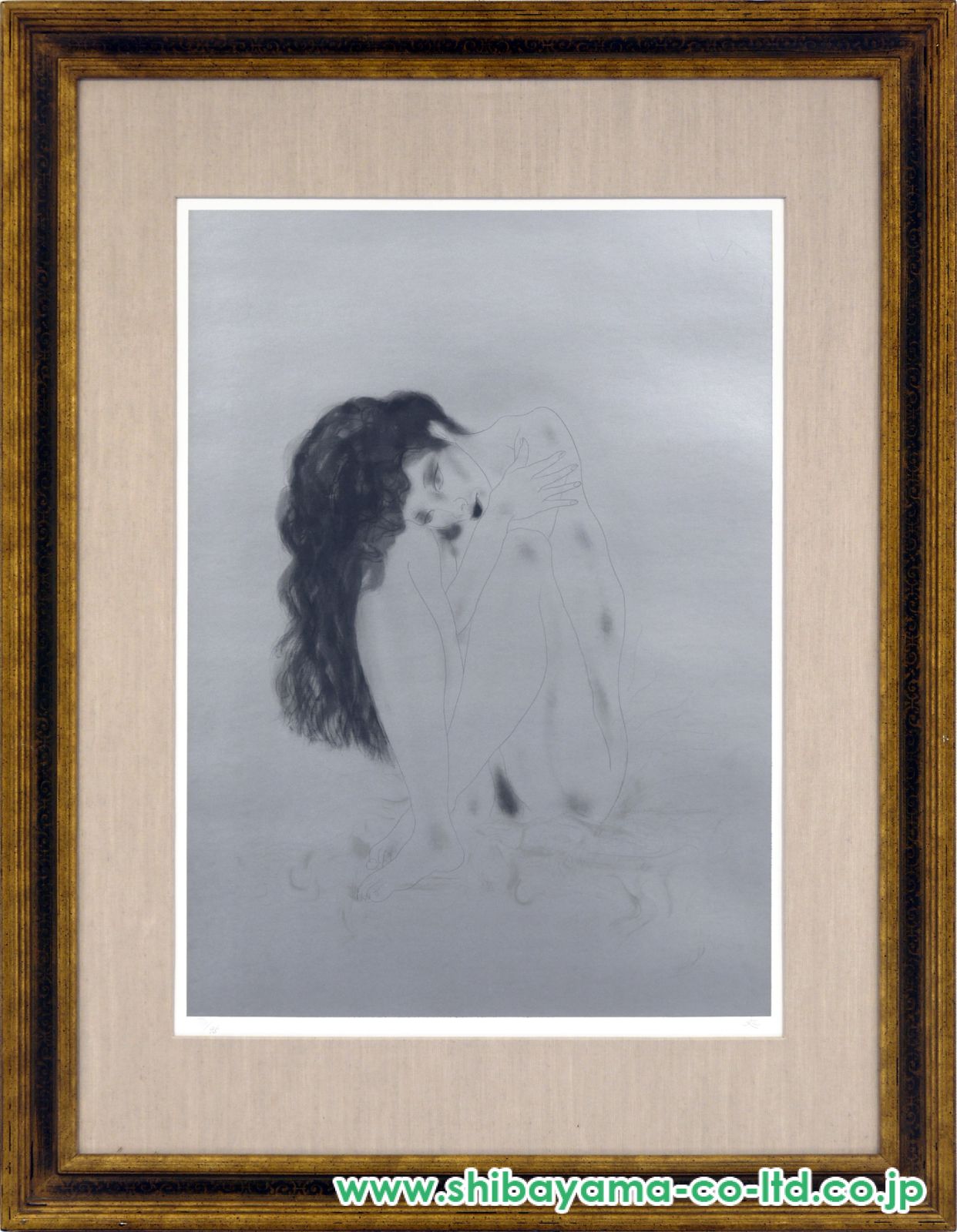 絵画　リトグラフ　窓辺の女性 Caspar_David_Friedrich_-