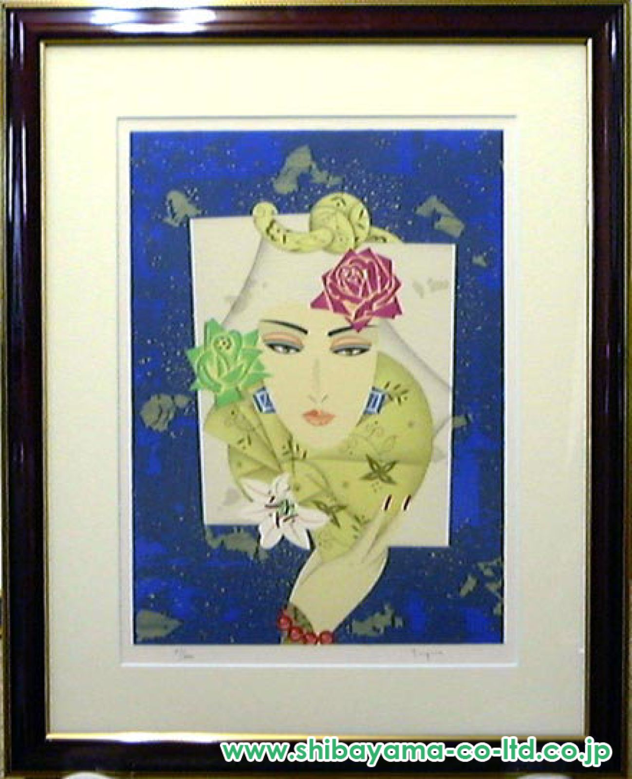 谷川泰宏「蒼月」リトグラフ :: 絵画買取・販売 - シバヤマ