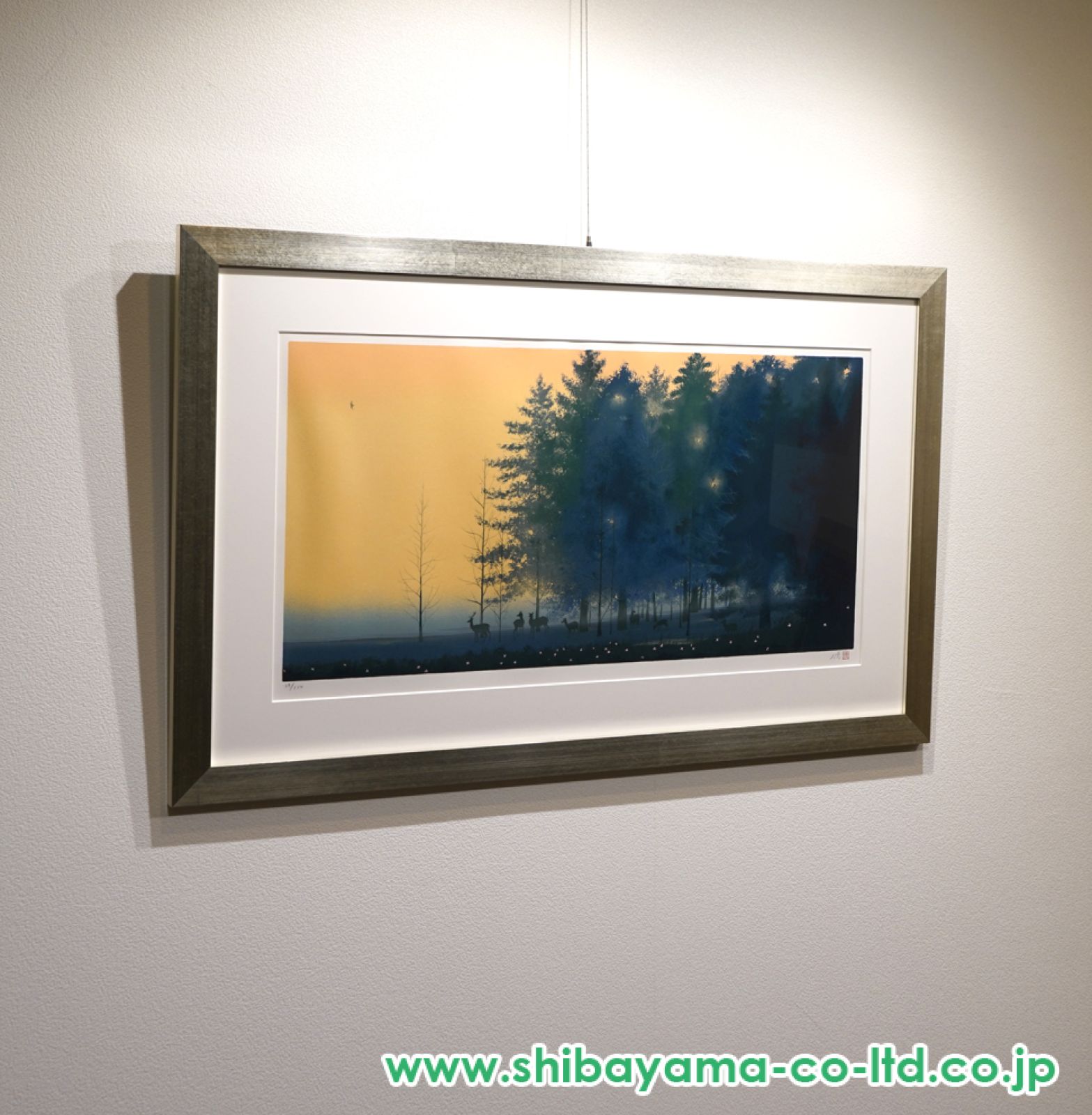 千住博　シルクスクリーン 千住博「飛鳥懐光法起寺」シルクスクリーン :: 絵画買取・販売
