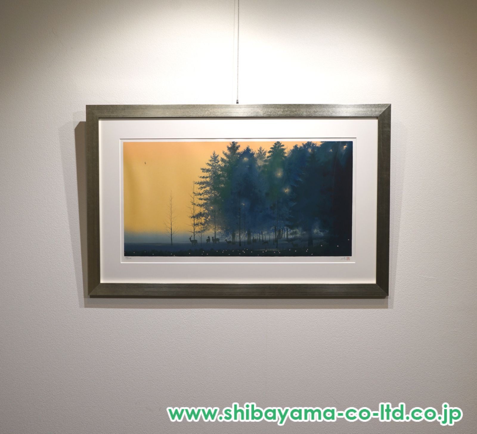 千住博「曙光」シルクスクリーン :: 絵画買取・販売 - シバヤマ