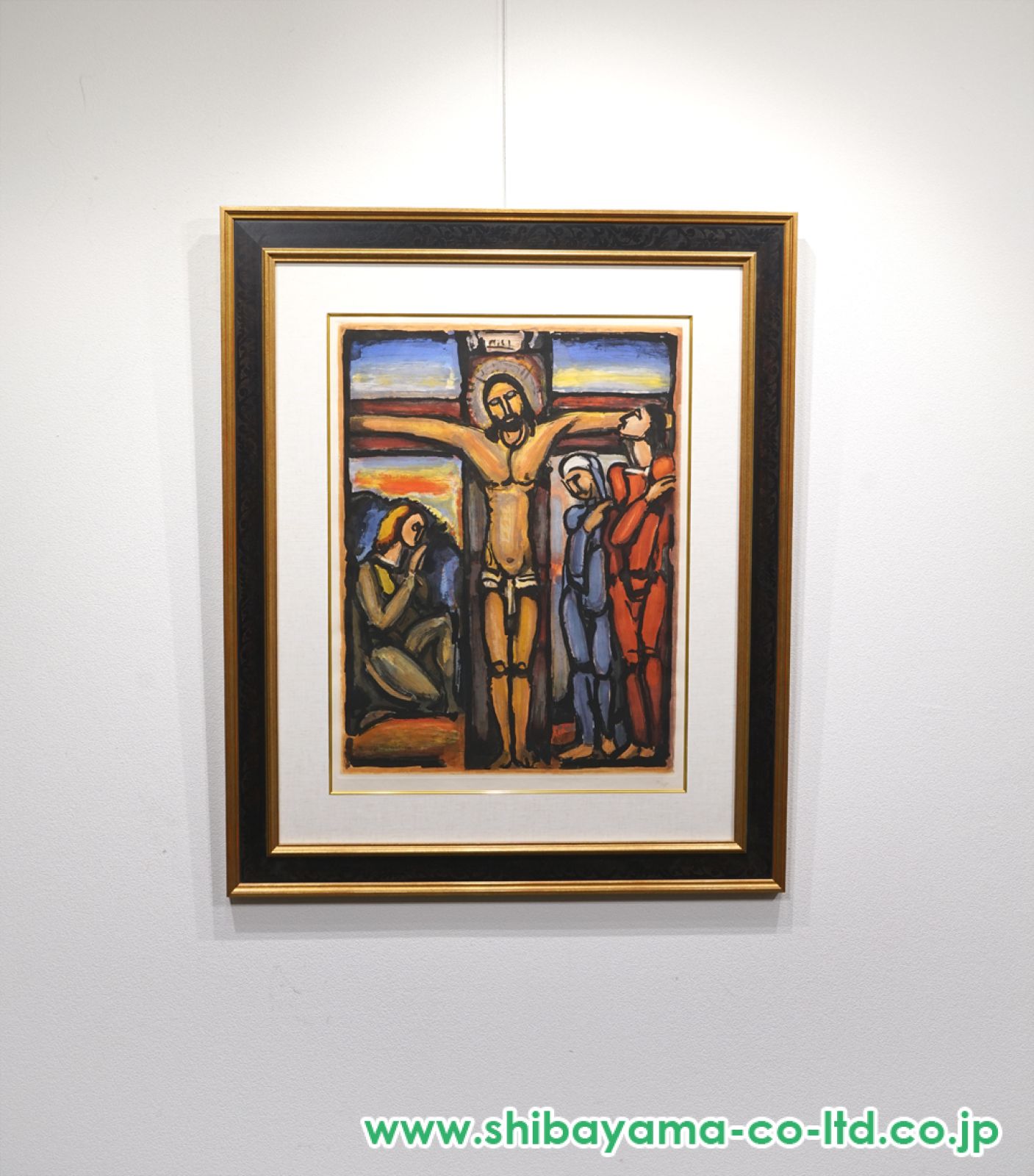 ルオー 【十字架のキリスト「画家たち、友人たち」より】 エッチング □☆ルオー（Rouault） 【十字架のキリスト「画家たち、友人たち