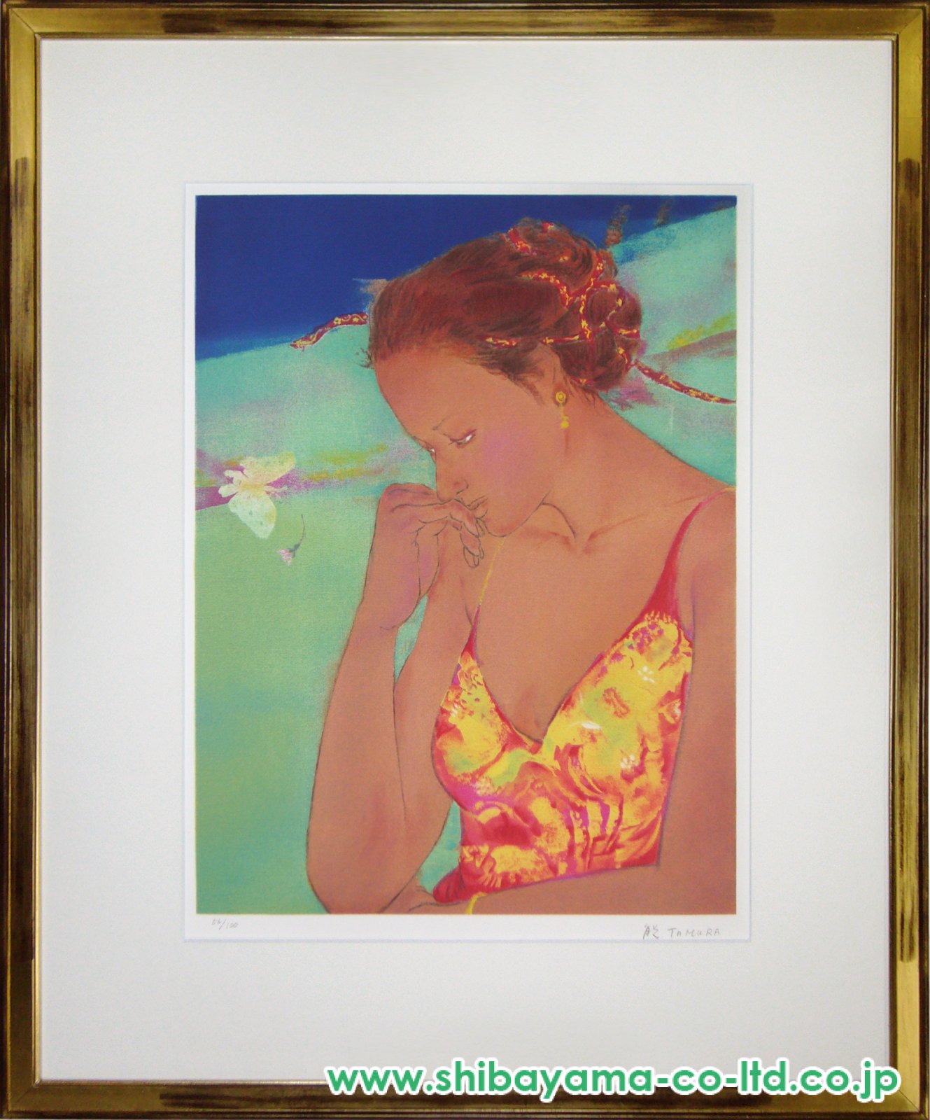 田村能里子「萌ゆるとき」リトグラフ :: 絵画買取・販売 - シバヤマ