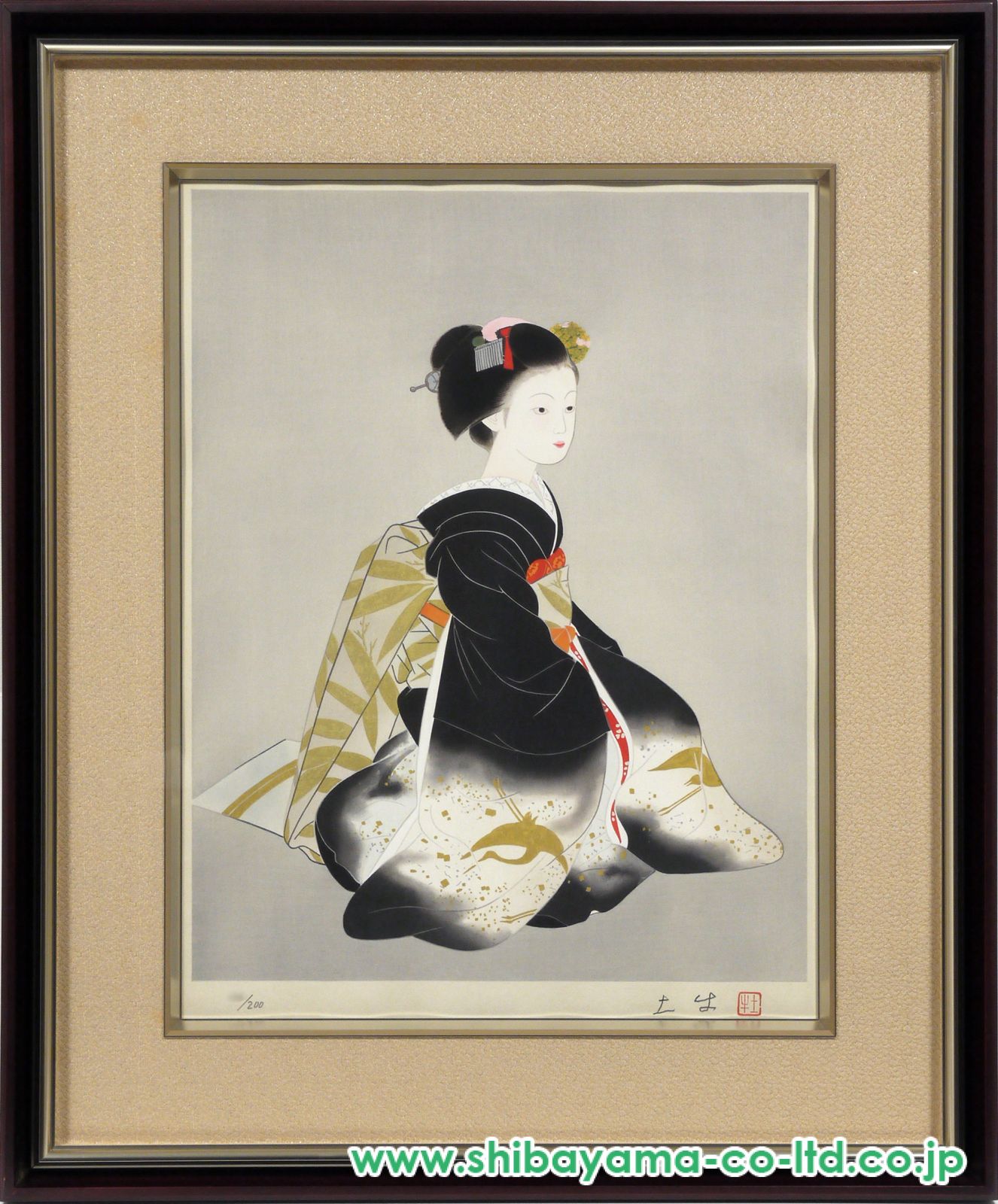奥村土牛 銅版画集 奥村土牛「吉野懐古」木版画 :: 絵画買取・販売 - シバヤマ