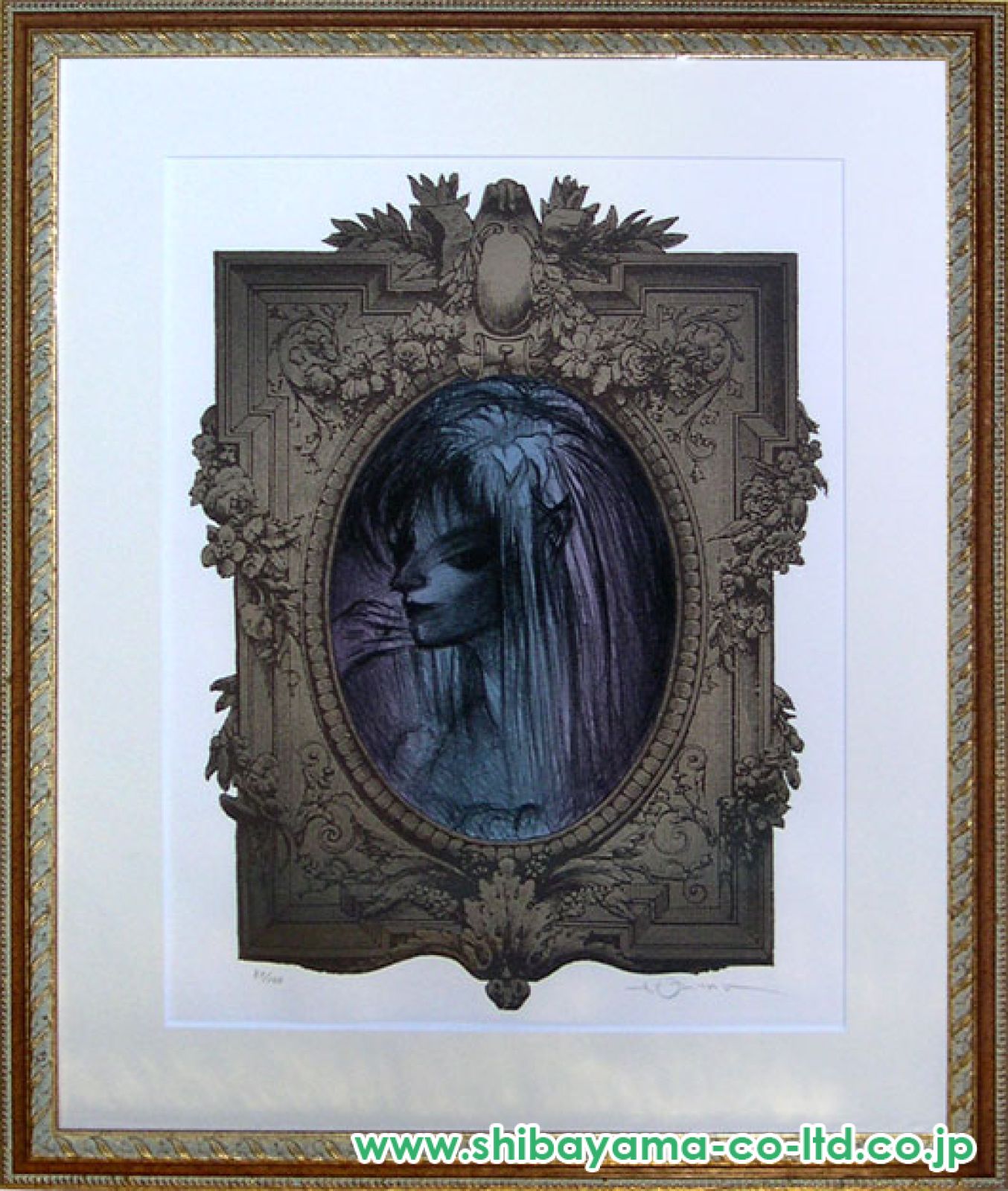 天野喜孝「しじま - Silent」リトグラフ :: 絵画買取・販売