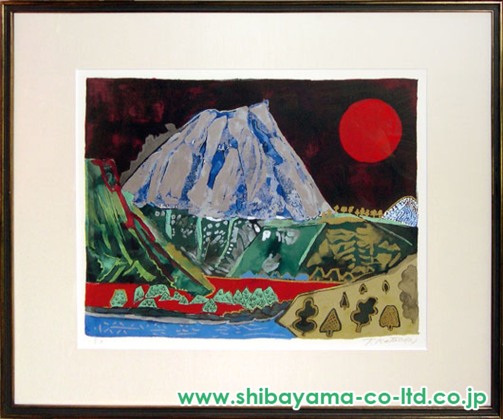 富士　10号　加藤智　絵画 Yahoo!オークション - 真作 加藤智 富士山 日本画 10号 美品逸品