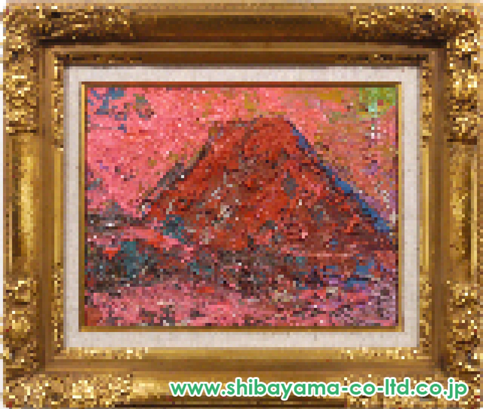 森田茂「朱富士」油彩 6号 :: 絵画買取・販売 - シバヤマ