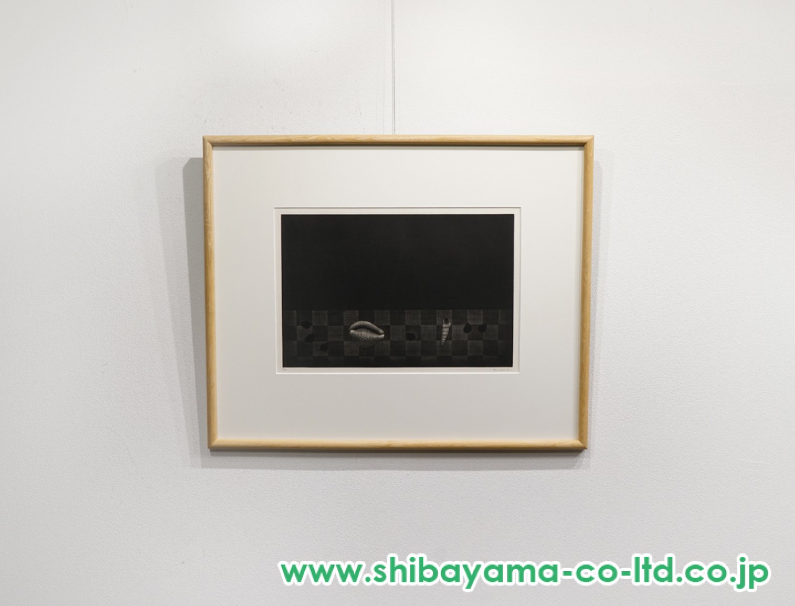 浜口陽三「貝」メゾチント :: 絵画買取・販売 - シバヤマ