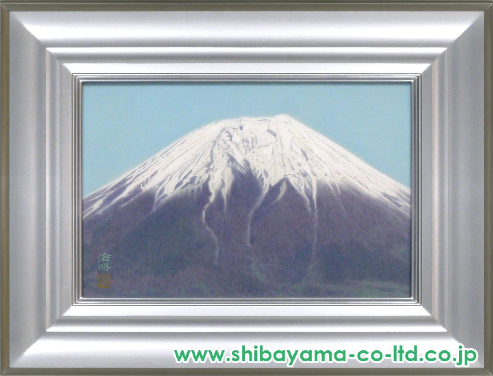 富山の画家・浅井景一作の油彩画　タイトル『焼岳の遠望』サイズF20号　本物 富山の画家・浅井景一作の油彩画 タイトル『焼岳の遠望』サイズ