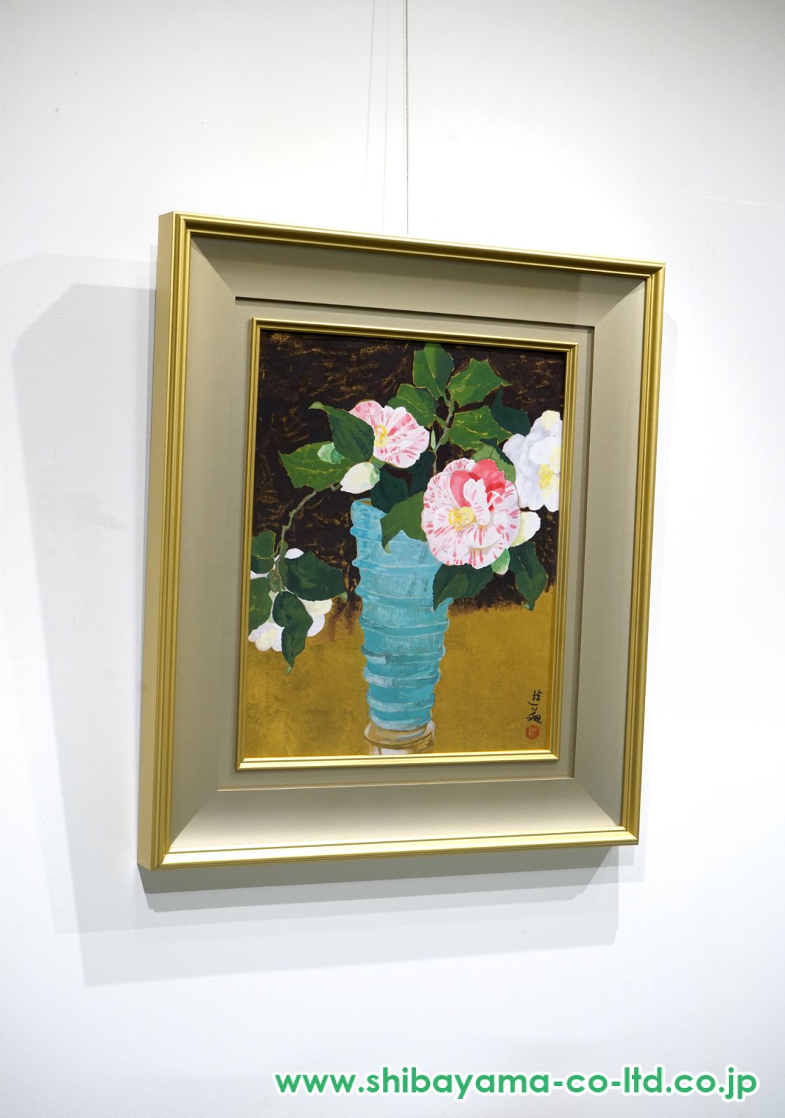 小倉遊亀「椿」木版画 :: 絵画買取・販売 - シバヤマ