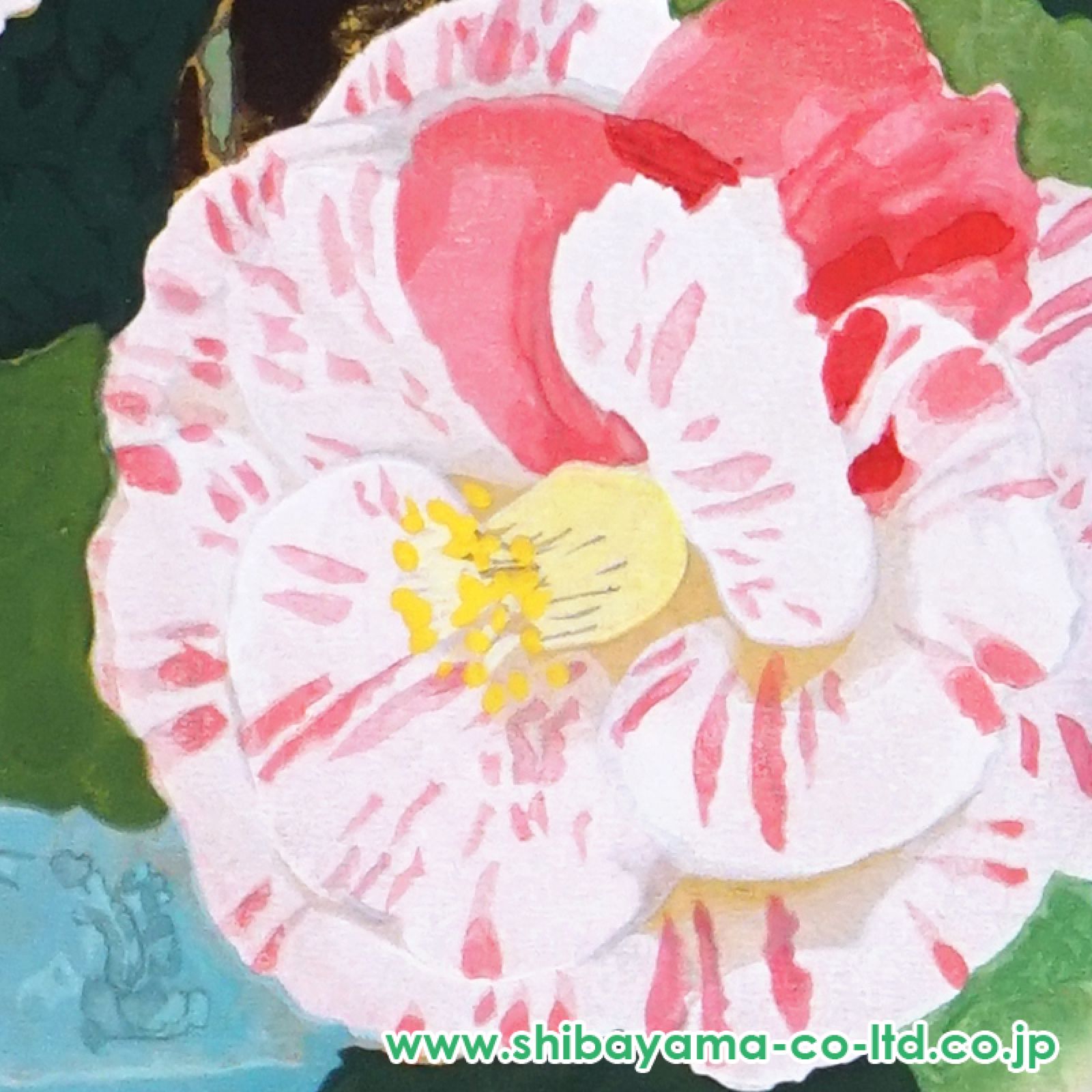 小倉遊亀「椿」木版画 :: 絵画買取・販売 - シバヤマ