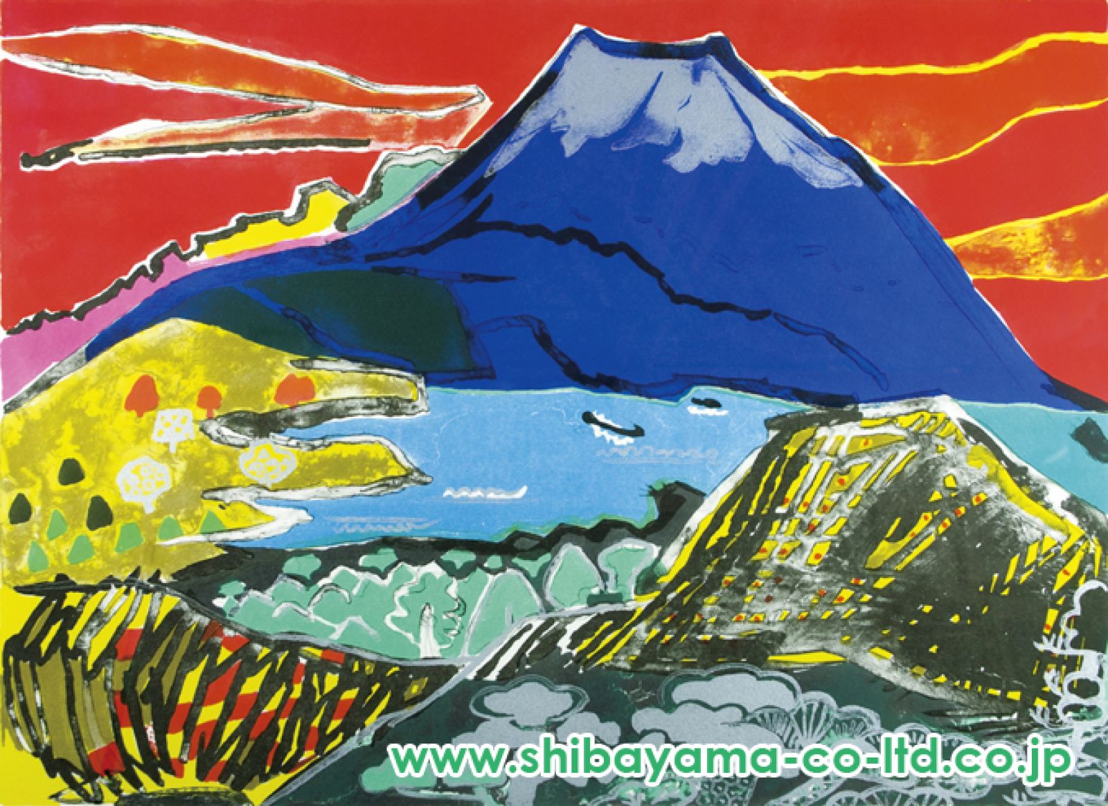 片岡球子 「大観山の青富士」 リトグラフ 版画 絵画 楽天市場】絵画 片岡球子 リトグラフ 版画 『大観山の青富士