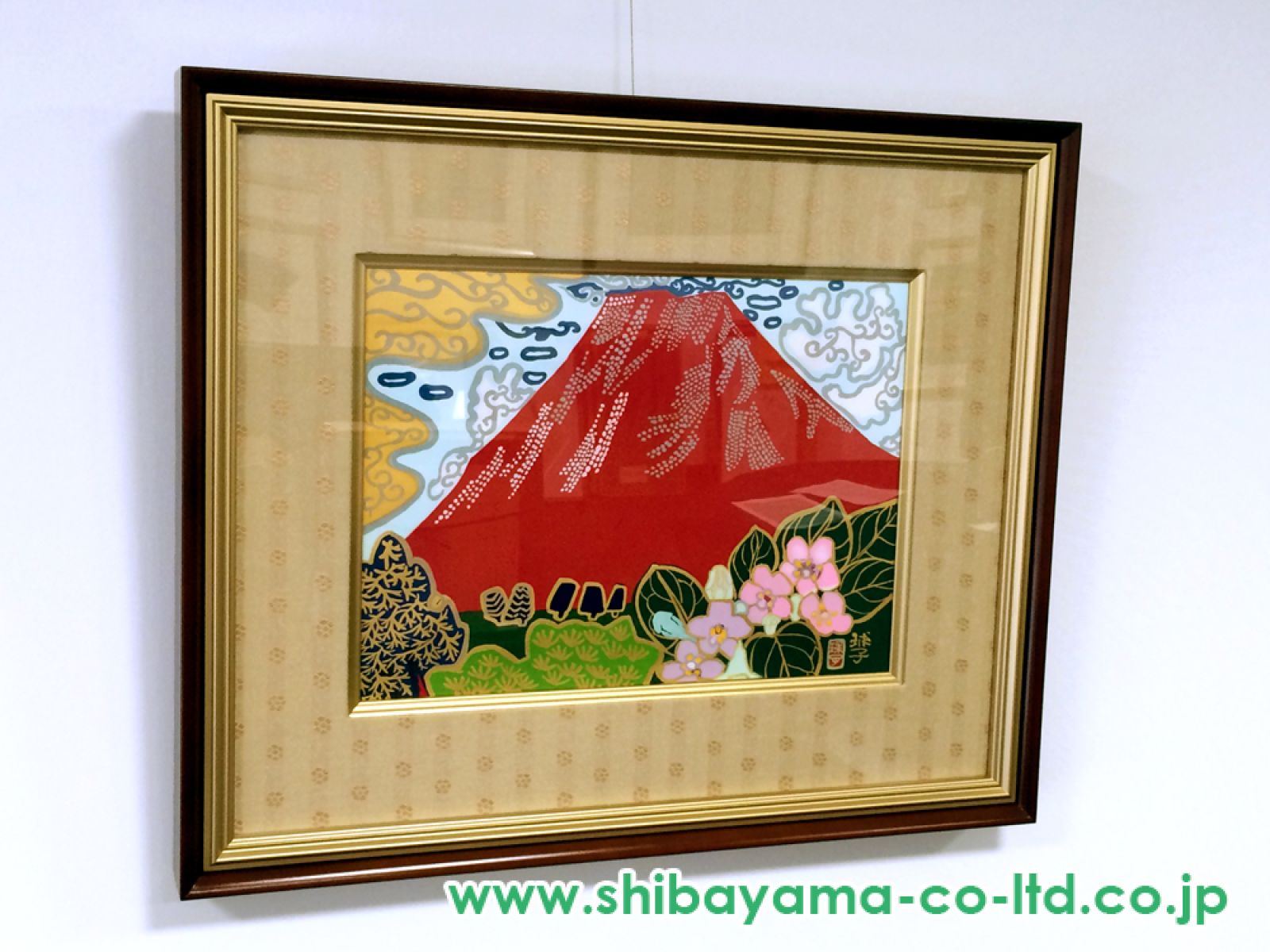 片岡球子「箱根 うつぎの咲く頃」木版画 :: 絵画買取・販売