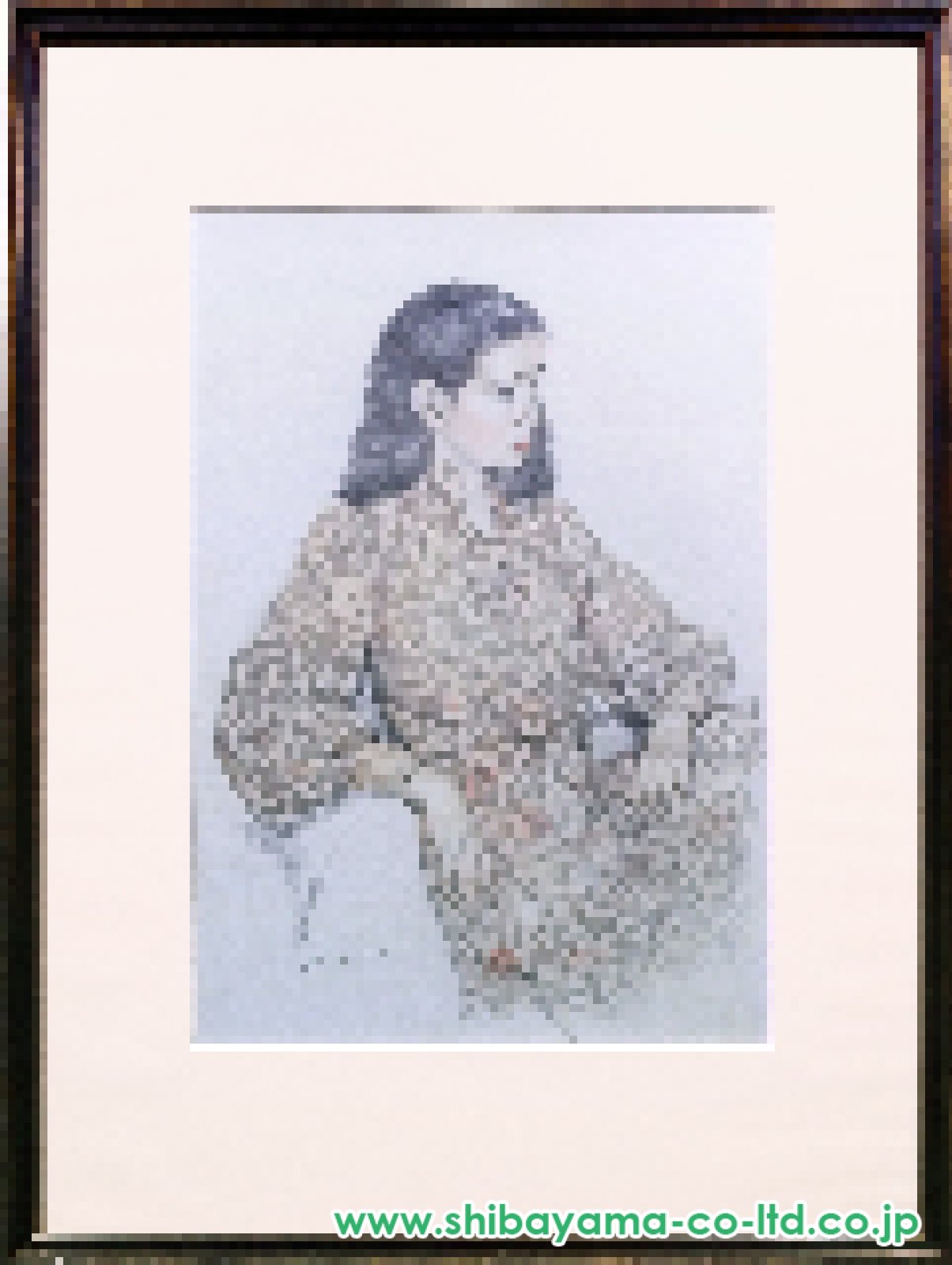 他の人発送×中村英夫【婦人像】パステル　水彩 中村英夫「婦人像」水彩 :: 絵画買取・販売 - シバヤマ