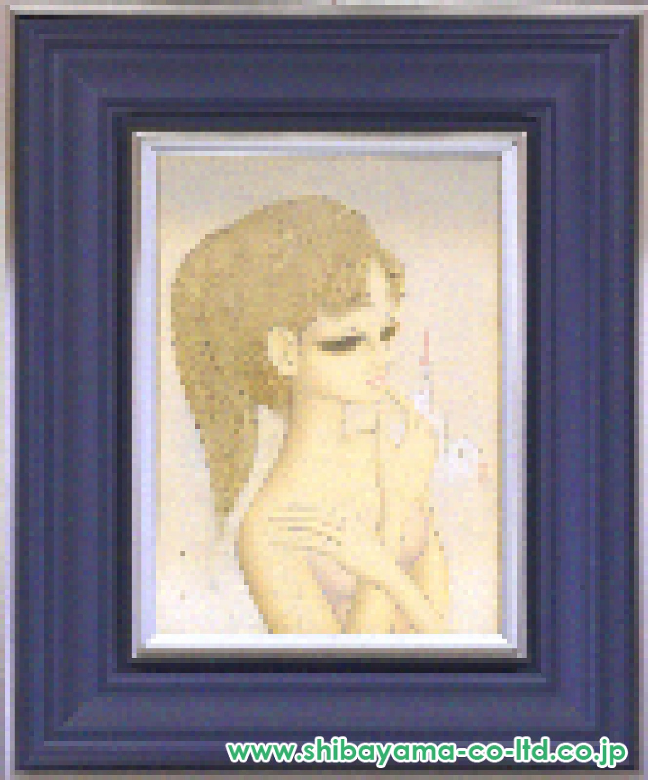 東郷青児「婦人像」油彩 4号 :: 絵画買取・販売 - シバヤマ