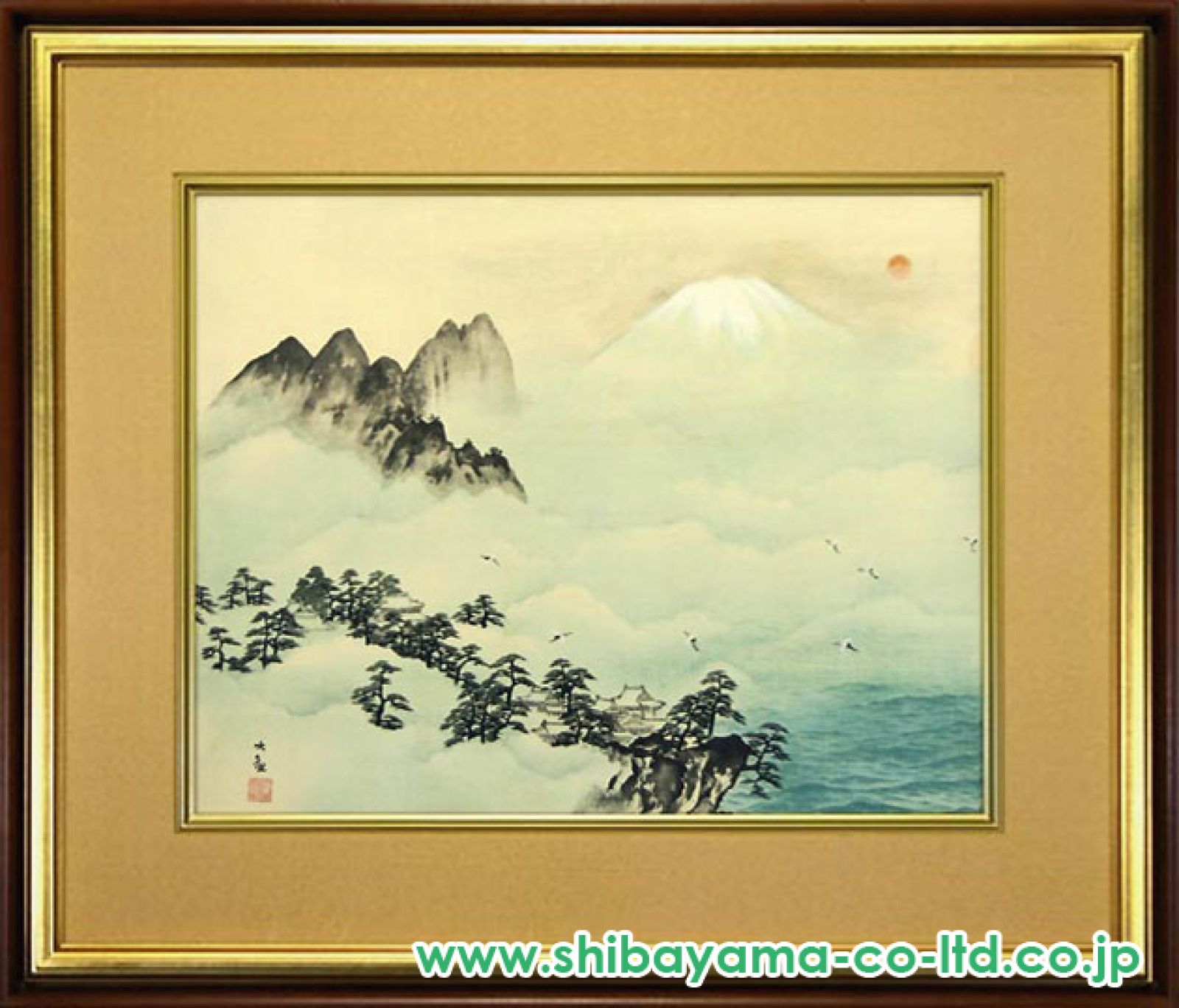 美品 掛け軸 大幅！ 横山大観筆 名品 「正気放光」 工芸印刷 縁起物 厄除け seikihoukou_g.jpg