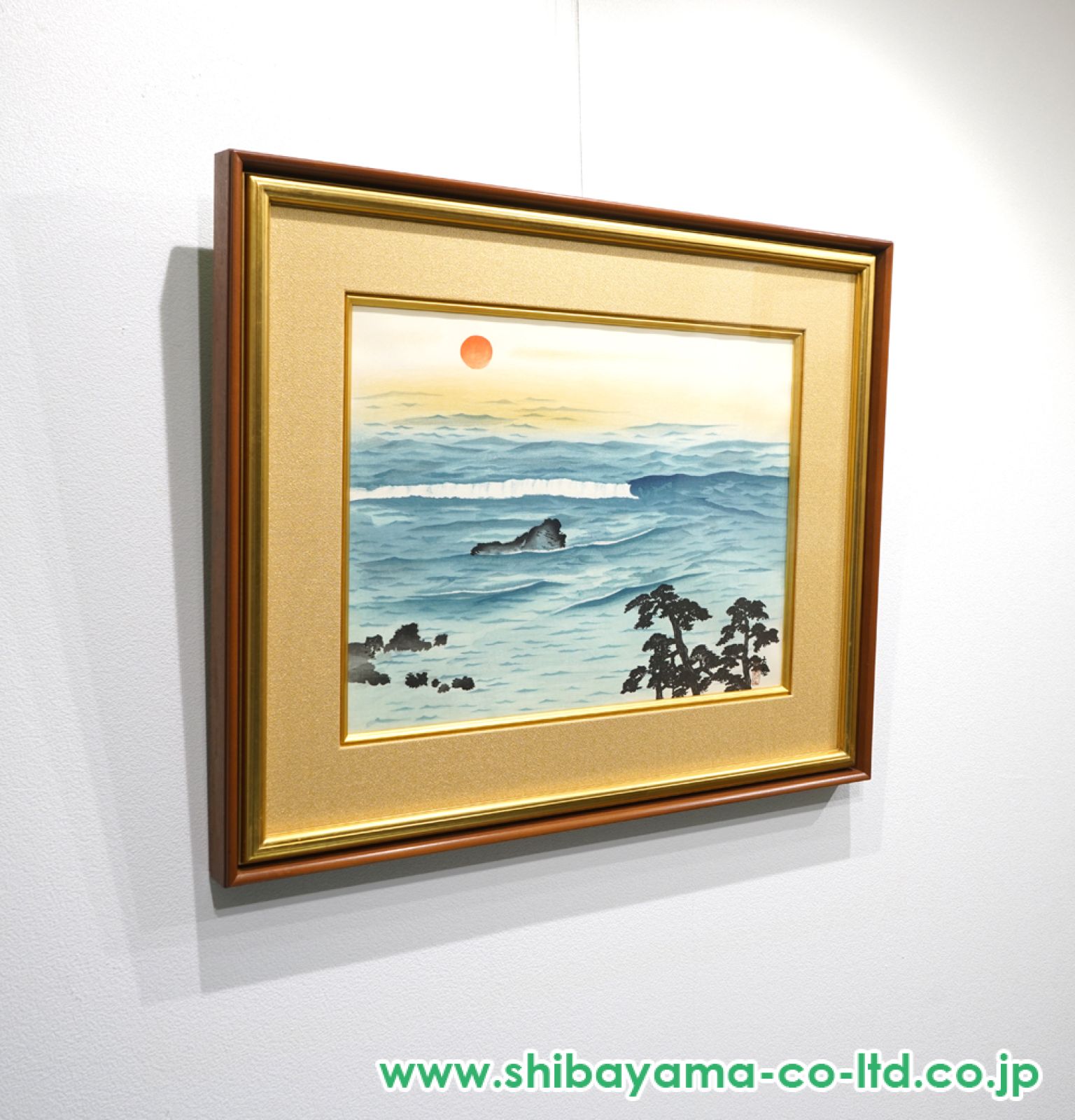 横山大観「海暾(かいとん)」木版画 :: 絵画買取・販売 - シバヤマ