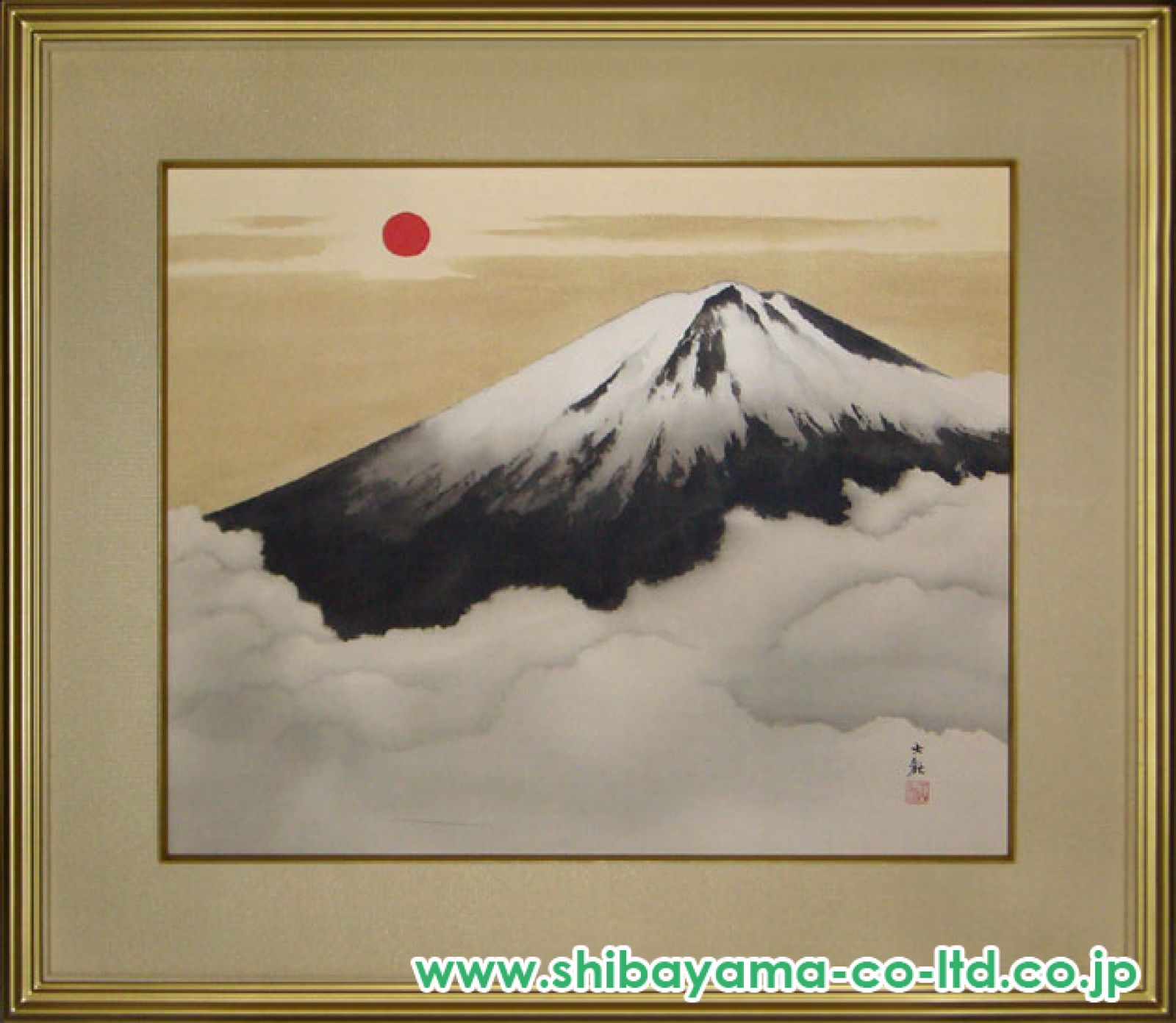 横山大観「霊峰不二」リトグラフ :: 絵画買取・販売 - シバヤマ