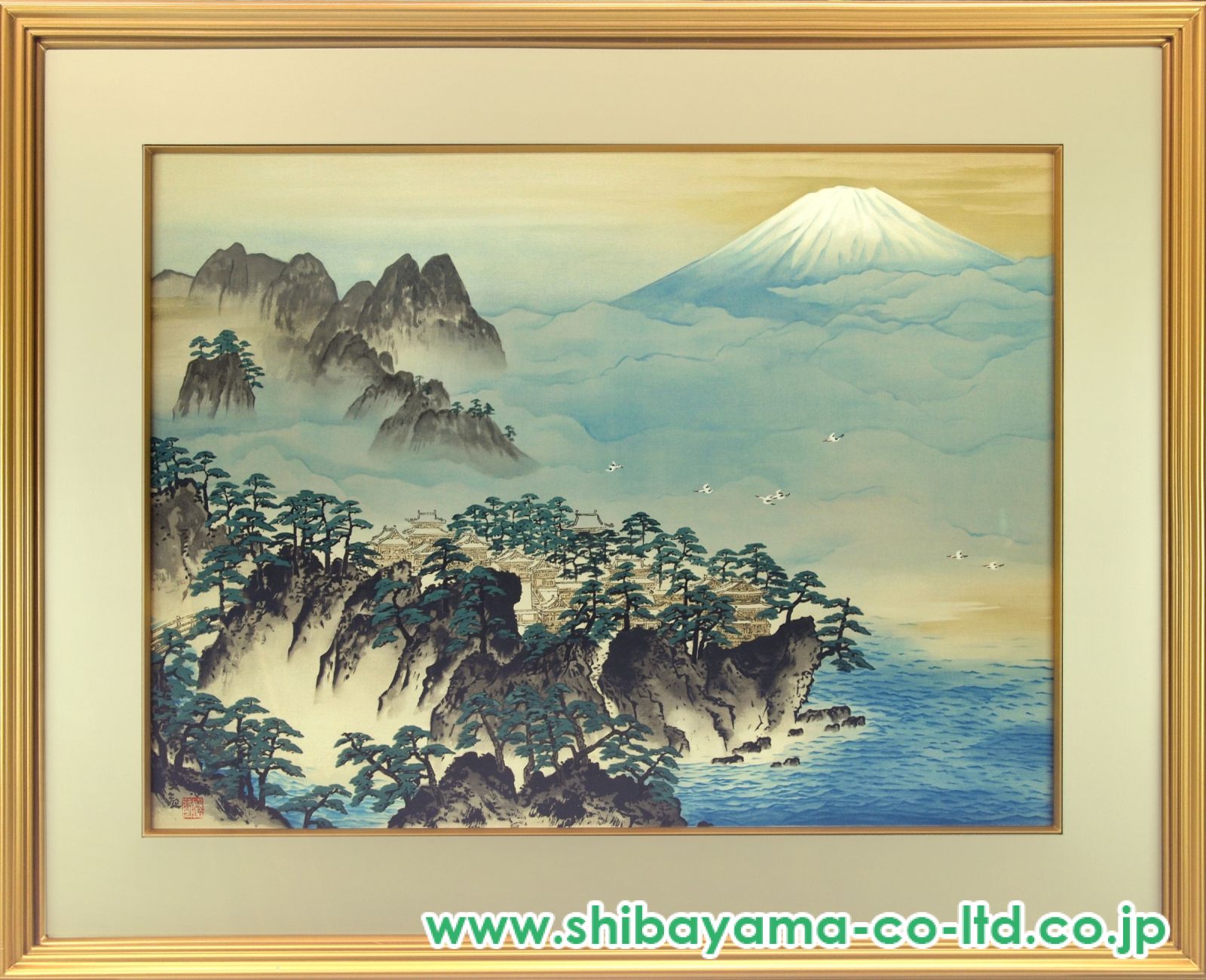 横山大観「蓬莱山」リトグラフ :: 絵画買取・販売 - シバヤマ