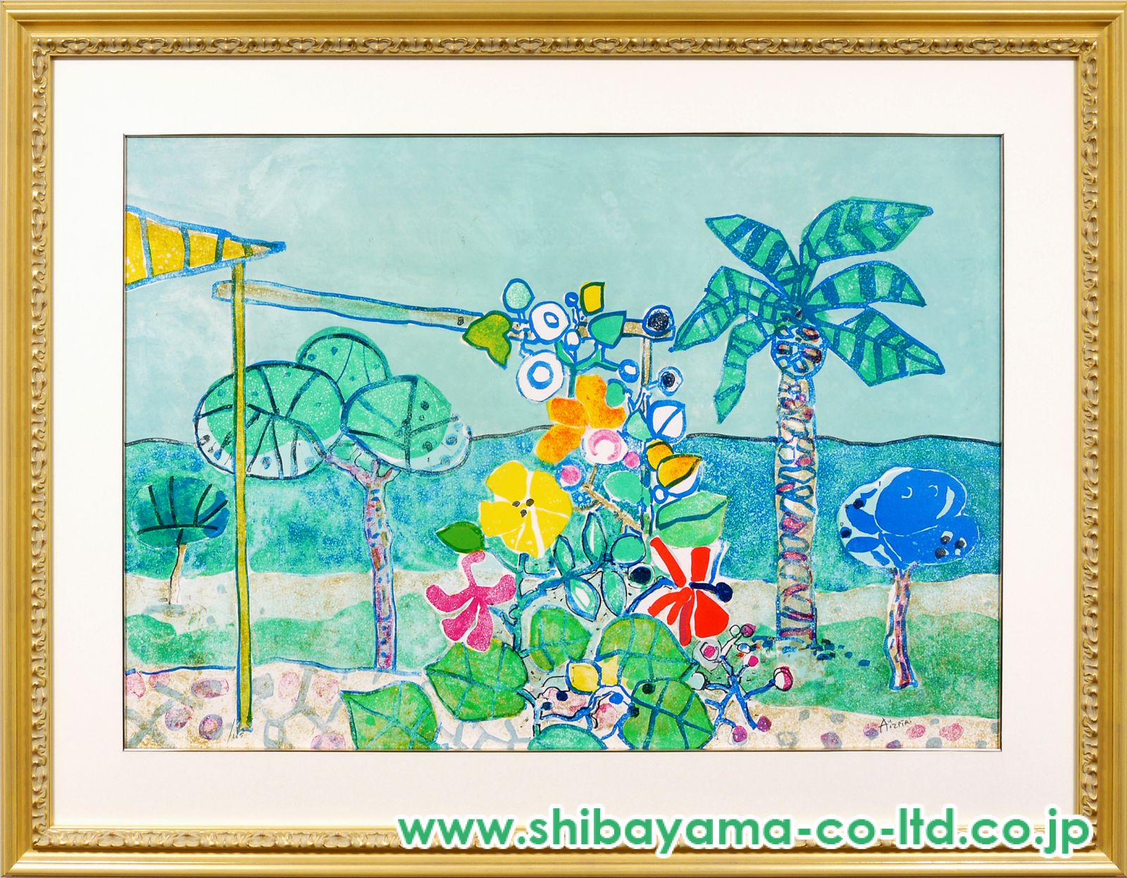 ポール・アイズピリ「花博 EXPO'90」リトグラフ :: 絵画買取