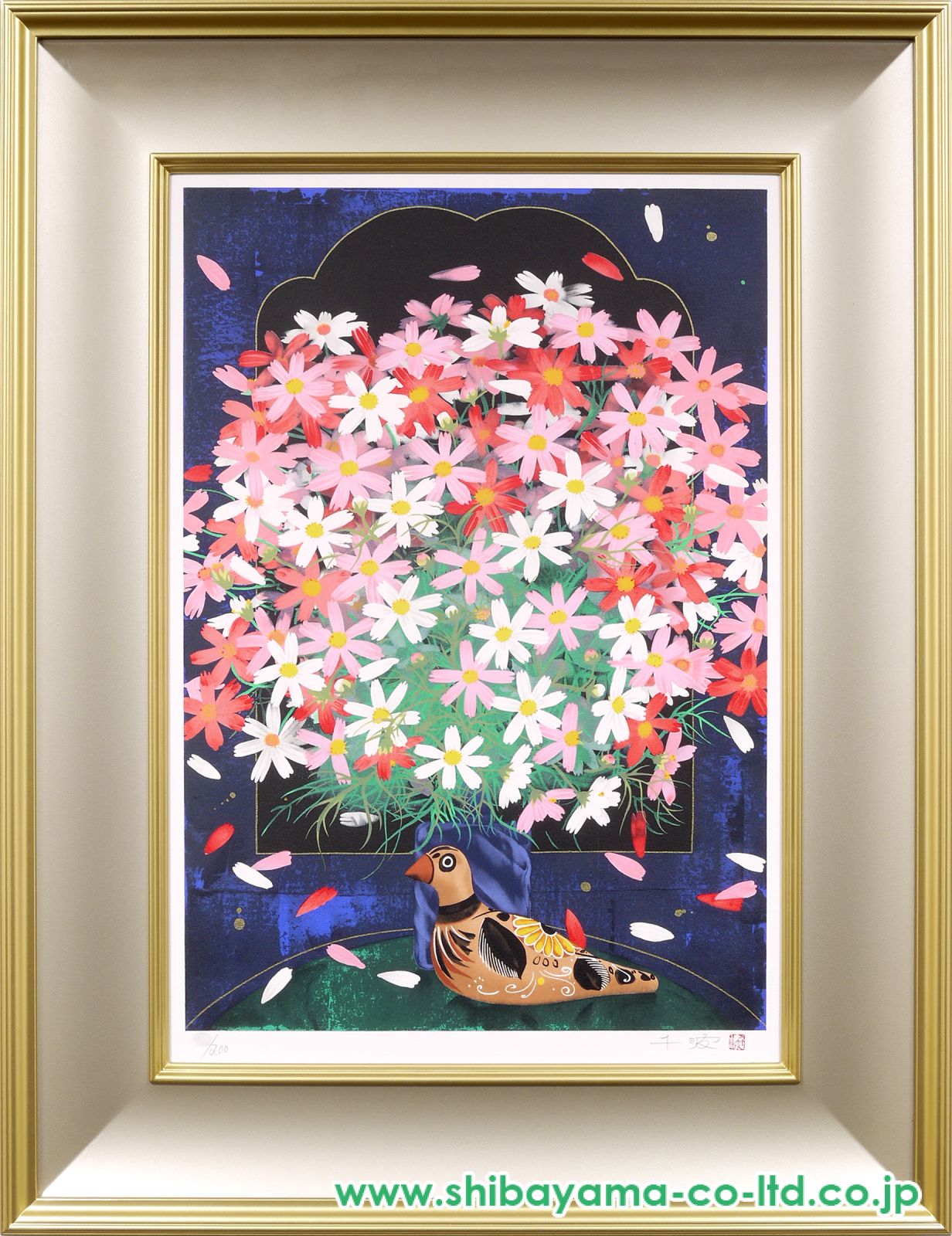 中島千波 【ヒヤシンス】 リトグラフ Amazon.co.jp: 中島千波 岩根絞椿 花 絵画 椿 和風 リトグラフ