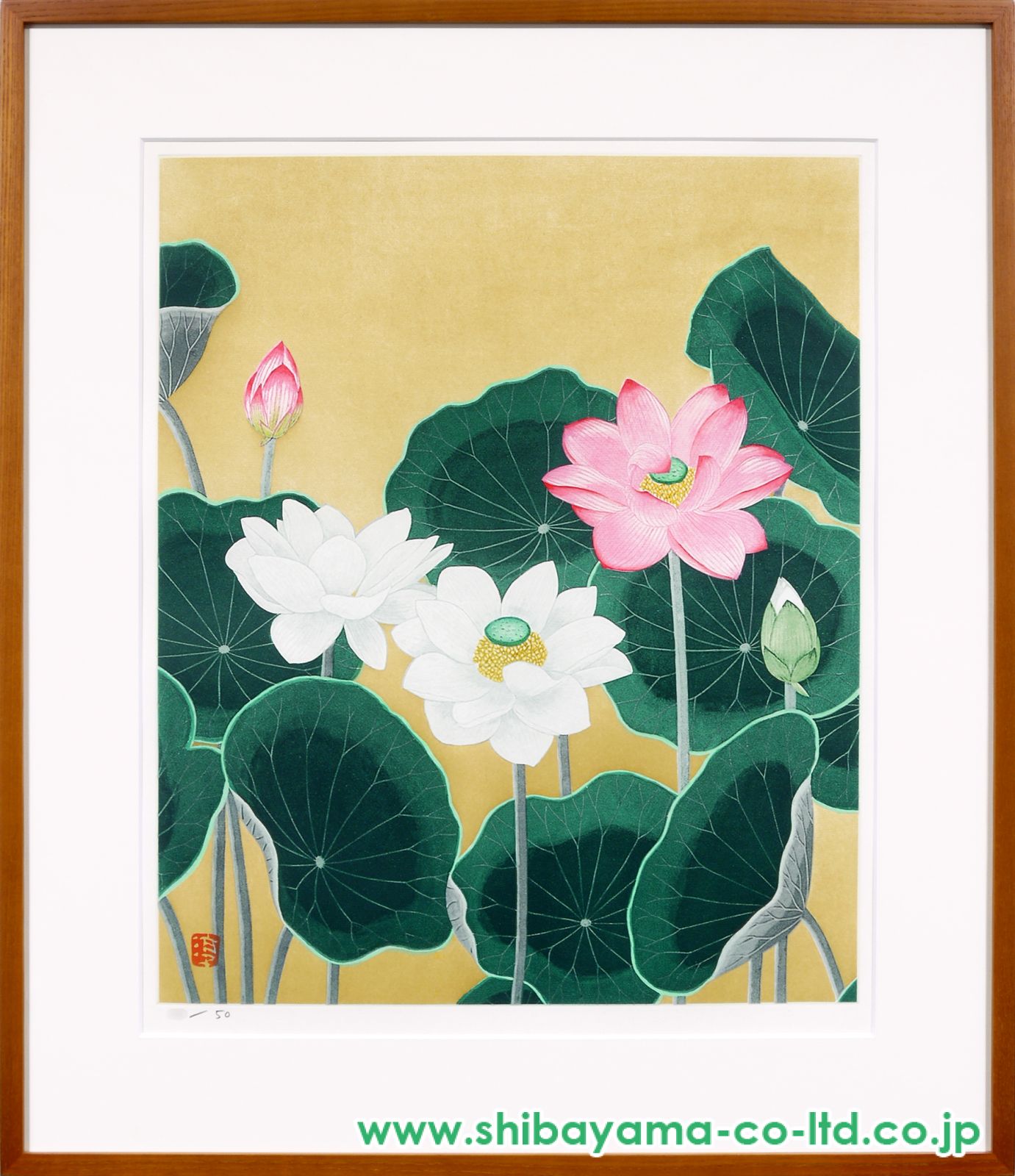 小泉淳作「蓮」銅版画 :: 絵画買取・販売 - シバヤマ