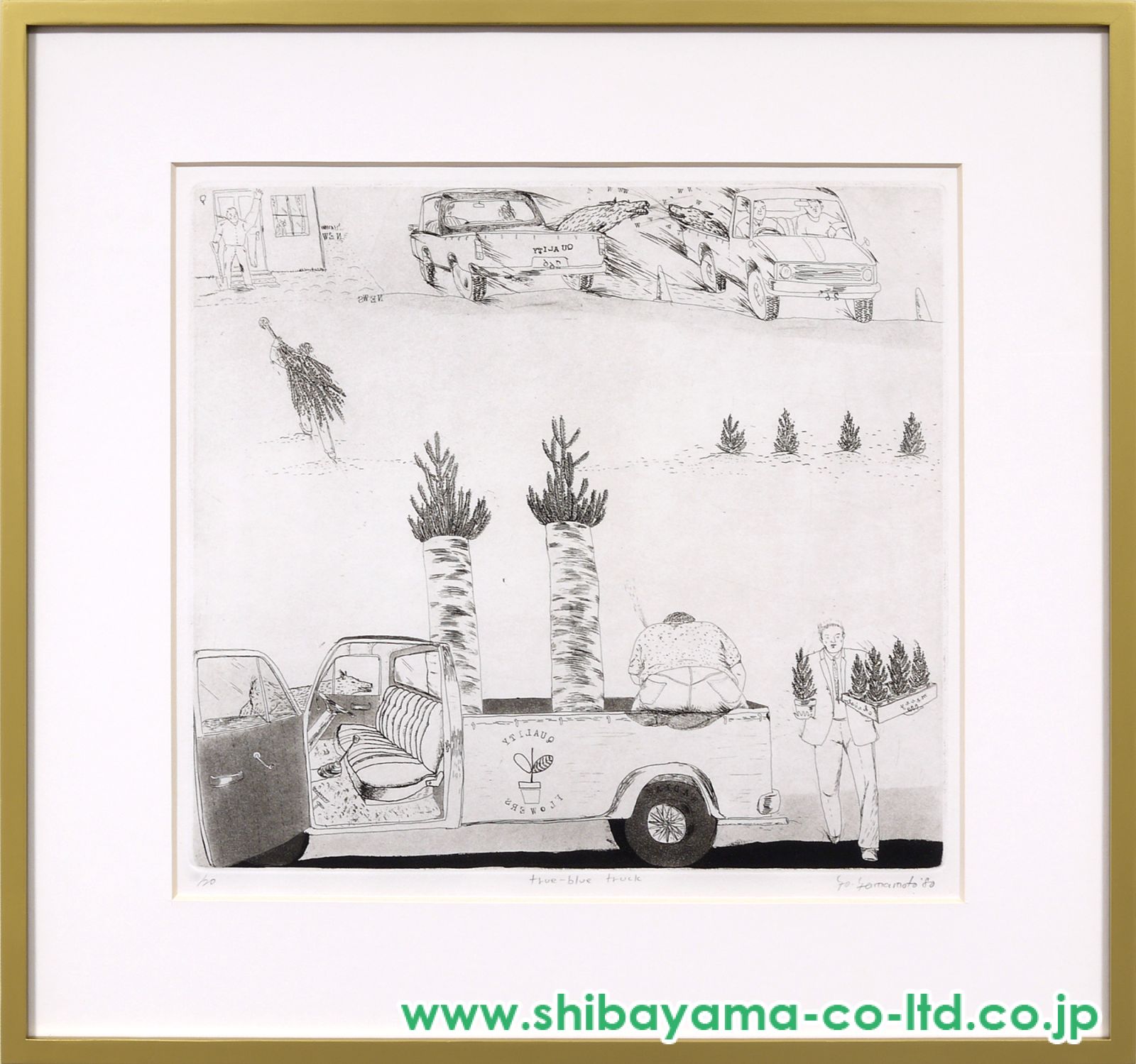山本　容子エッチング　生誕 画業50周年を迎えた銅版画家、山本容子の個展「50th Anniversary