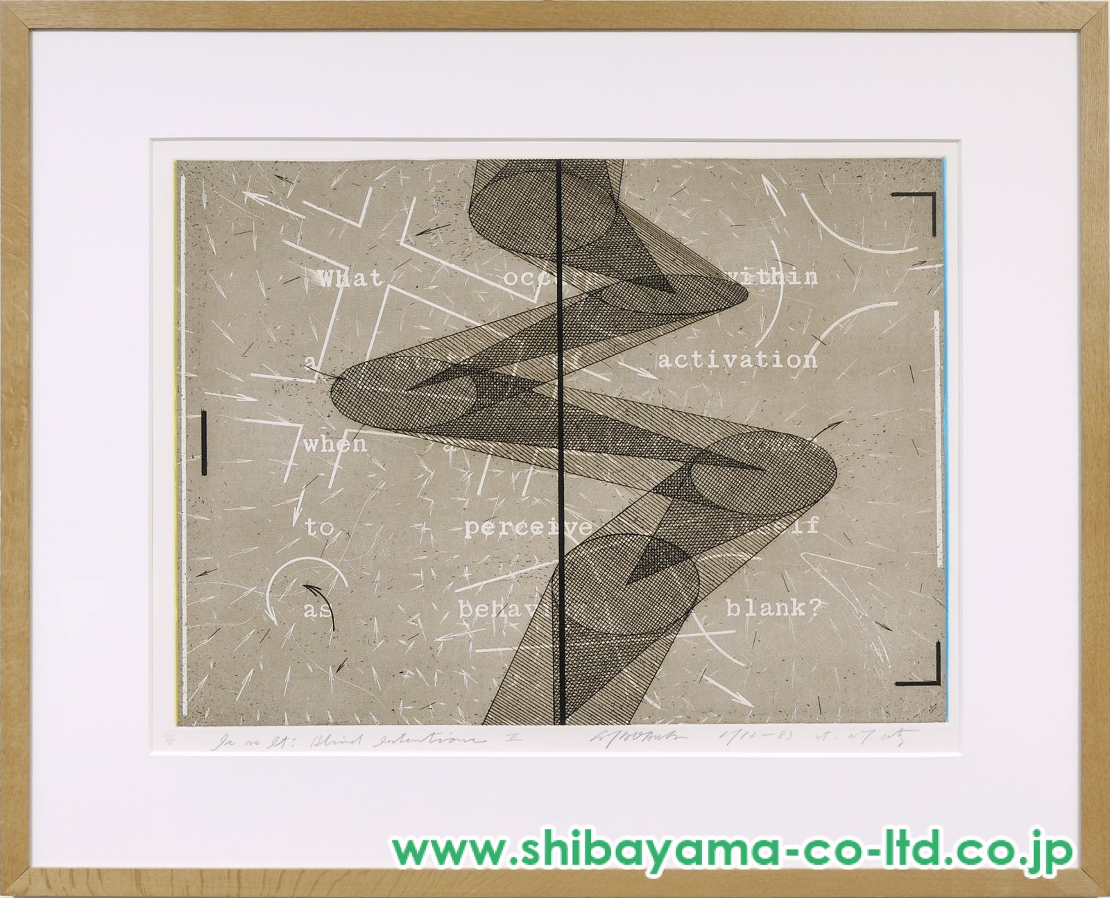 Sans Titre 1977 荒川　修作 アートポスター 荒川 修作 「POSTER FOR OLYMPIC GAMES MUNICH」 Shusaku
