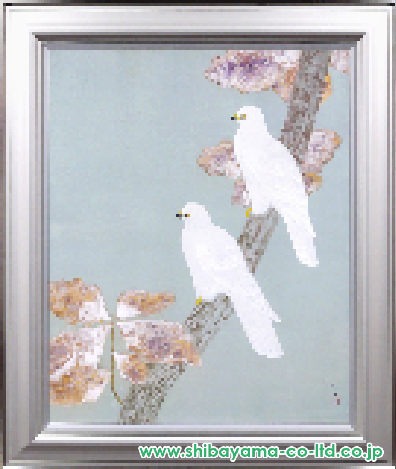 上本善美、【能『猩々乱』】、希少な限定額装用画集画、新品高級額 額装付 上村淳之「白鷹」日本画 P30号 :: 絵画買取・販売 - シバヤマ