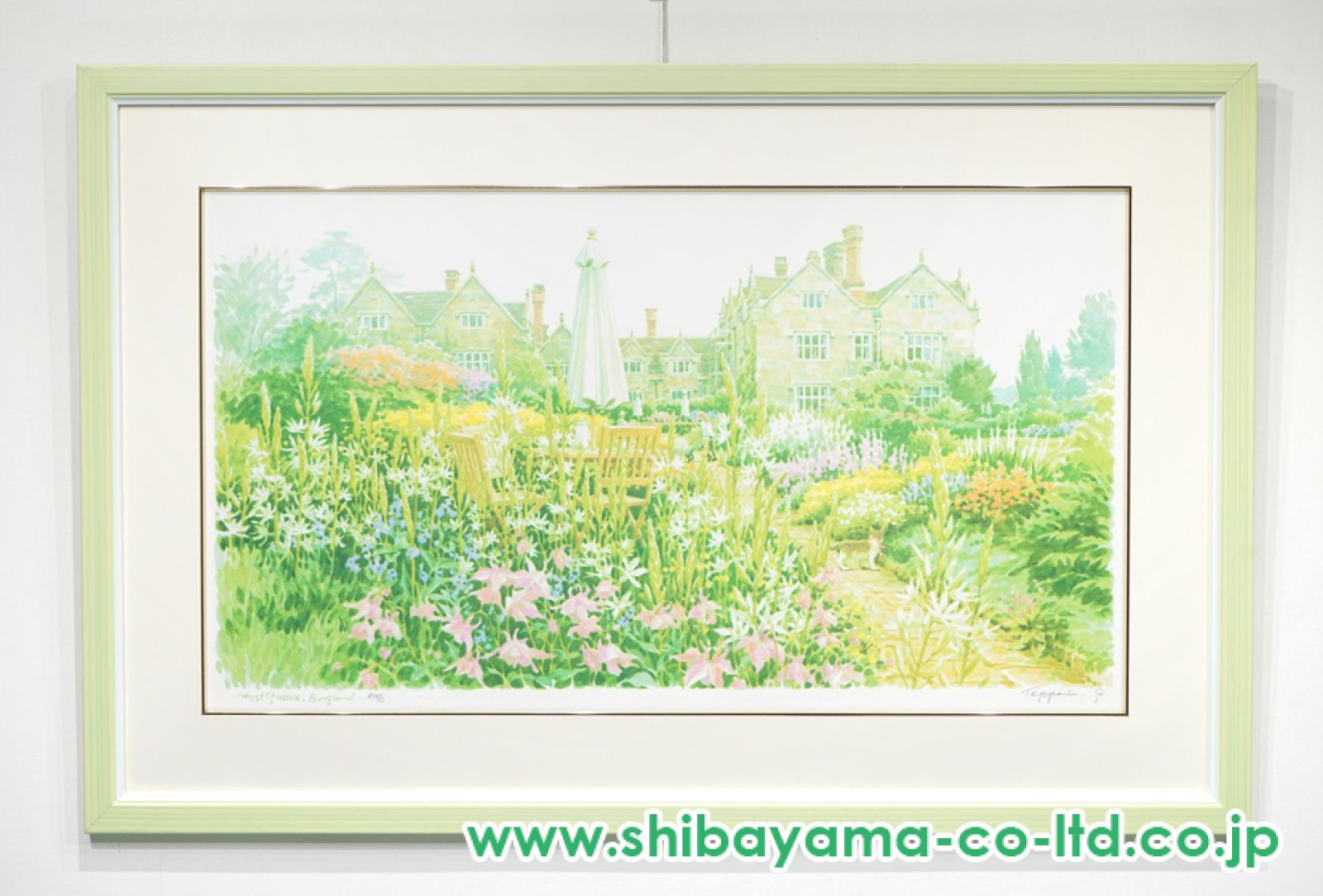 笹倉鉄平「グレヴダイの庭」シルクスクリーン :: 絵画買取・販売