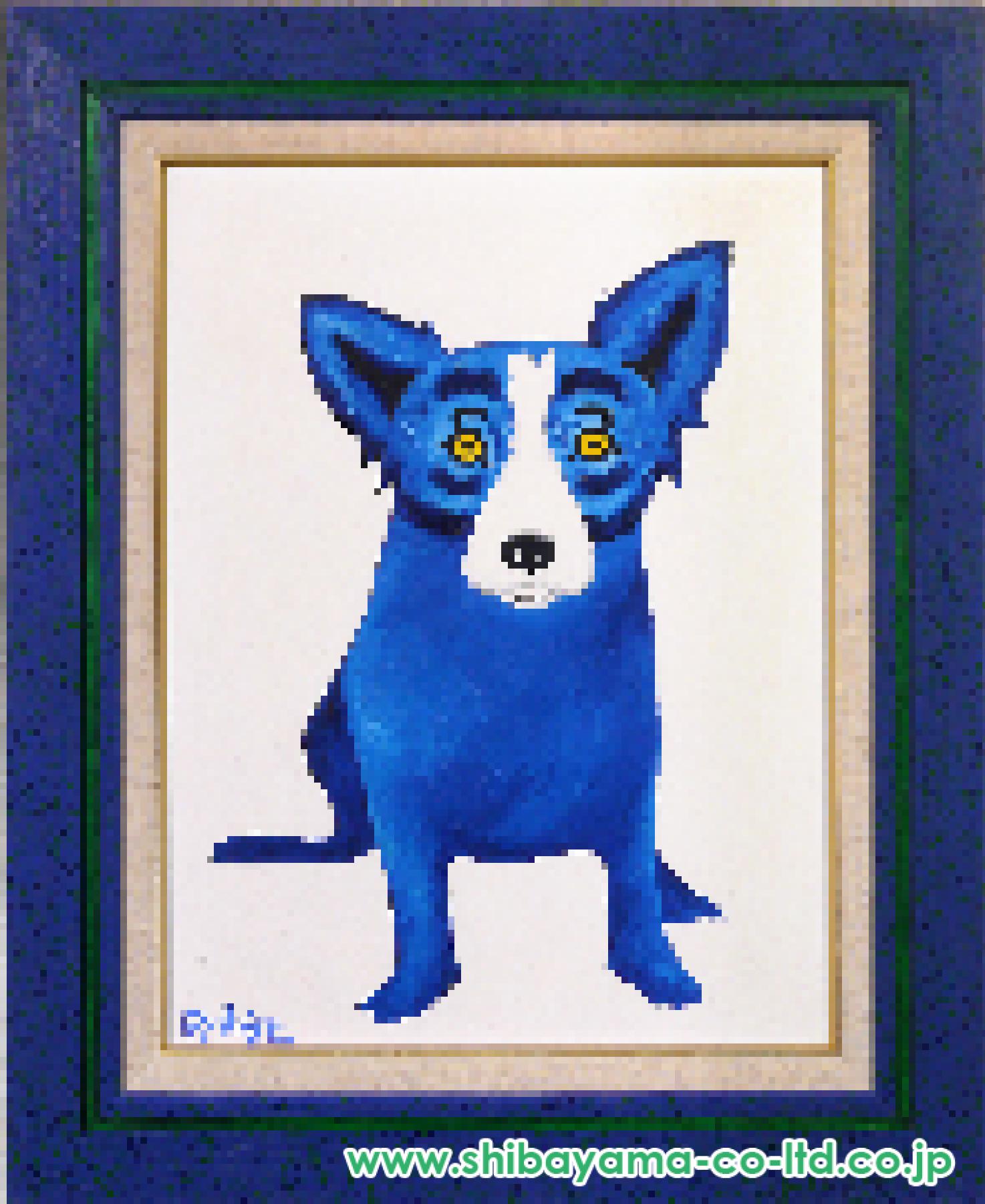 ジョージ・ロドリーゲ「BLUE DOG」油彩 :: 絵画買取・販売 - シバヤマ