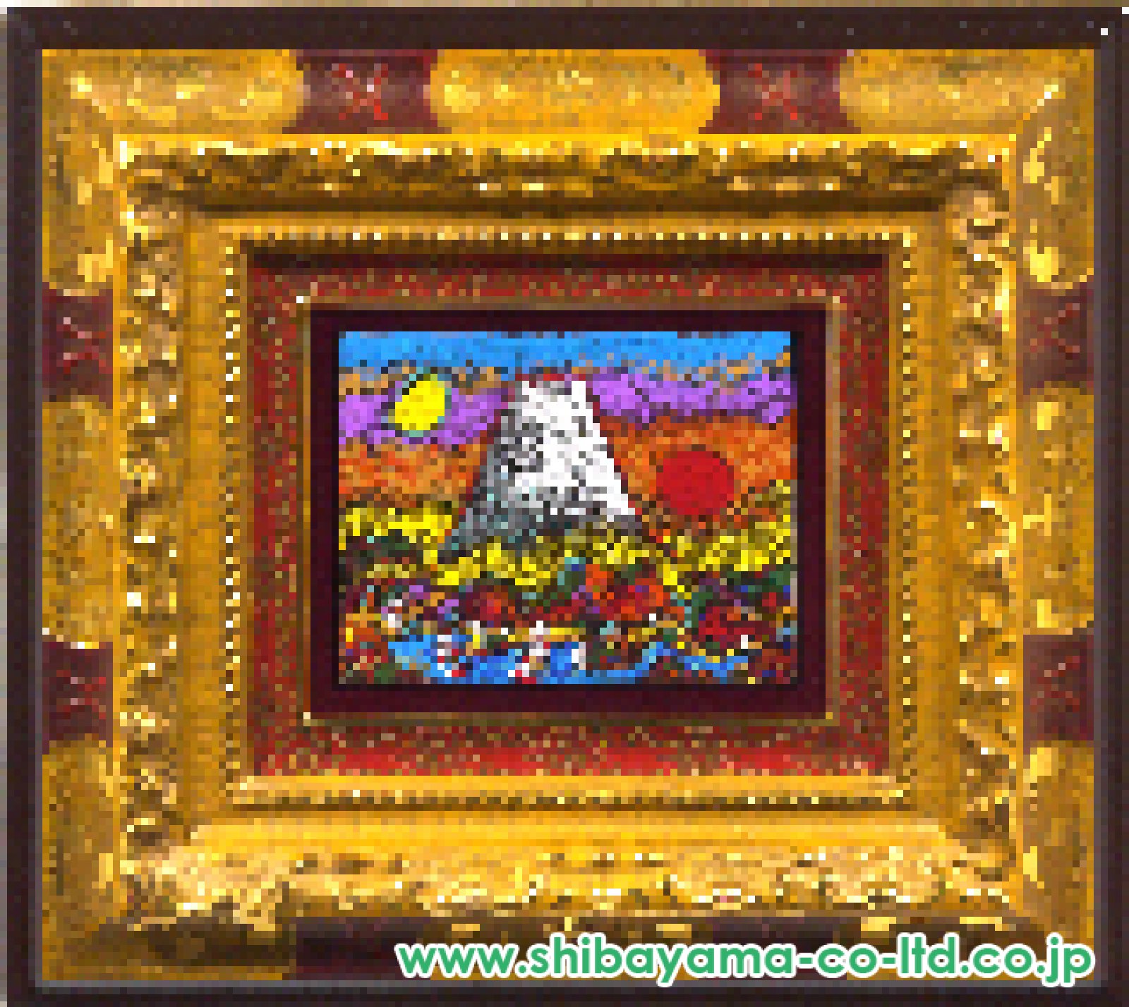 絹谷幸二「日月富士」ミクストメディア 0号 :: 絵画買取・販売 - シバヤマ