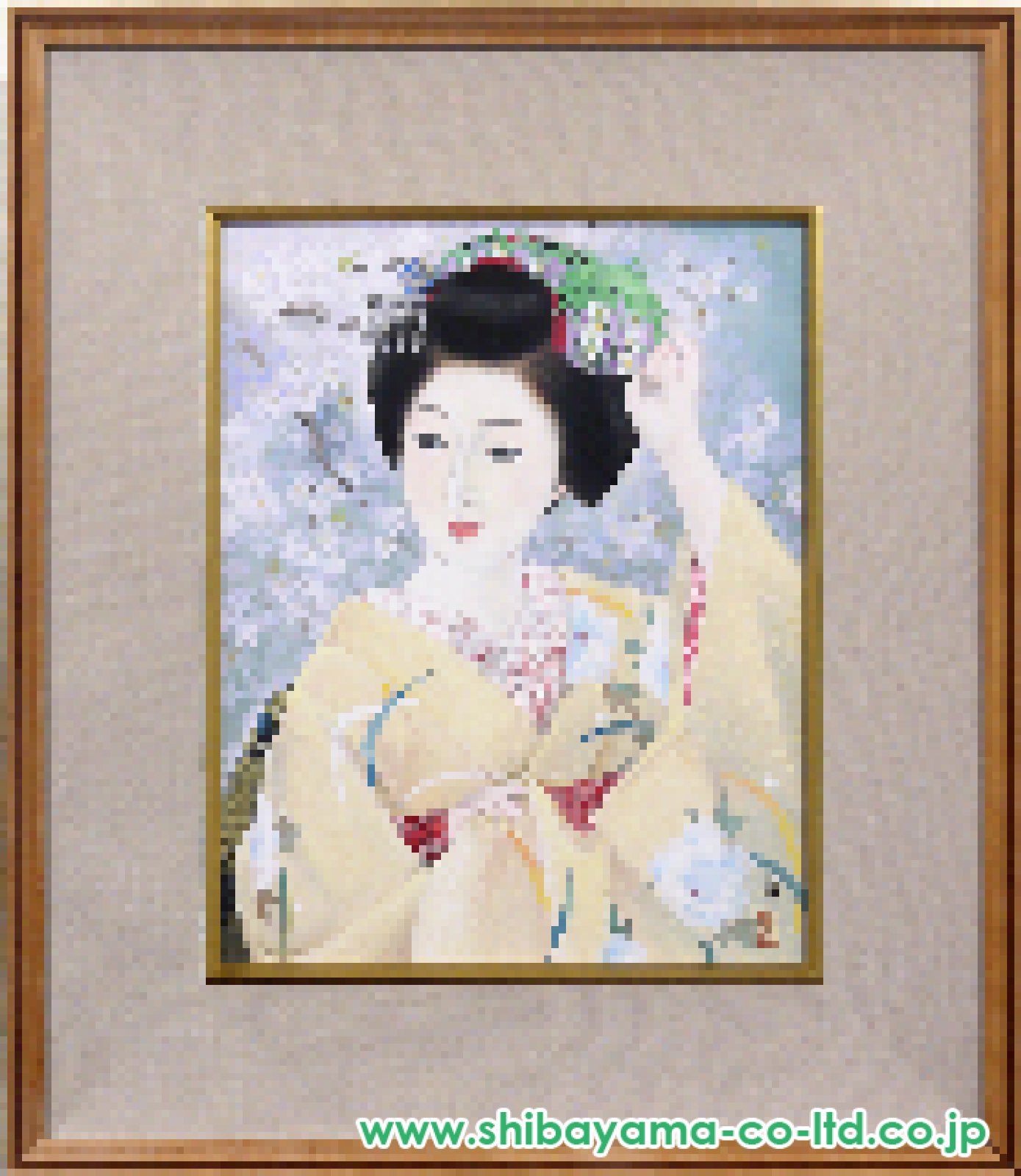 中尾淳「惜春」日本画 6号 :: 絵画買取・販売 - シバヤマ