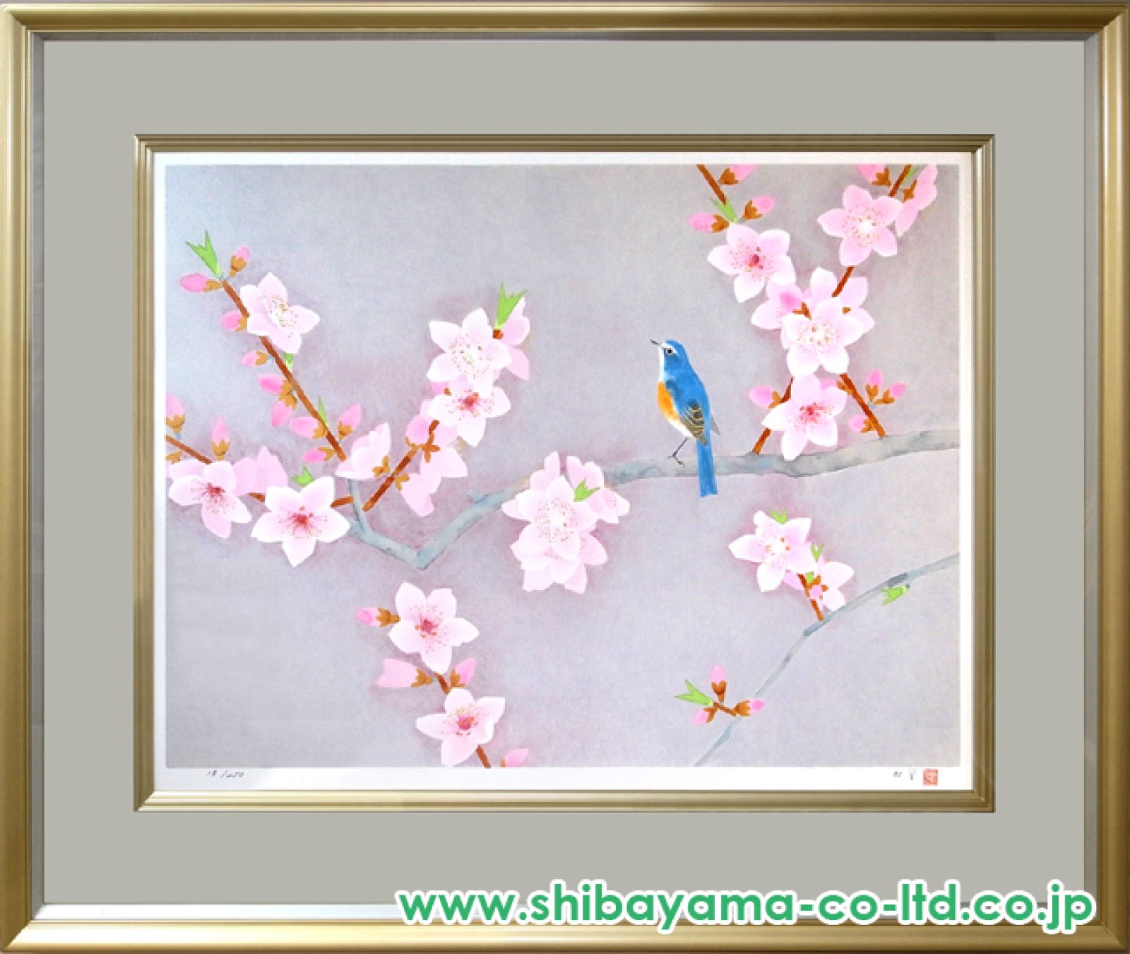 上村松篁 「花野」 リトグラフ  額装 絵画 上村松篁『 輝く花』 | リトグラフ | 日経アート