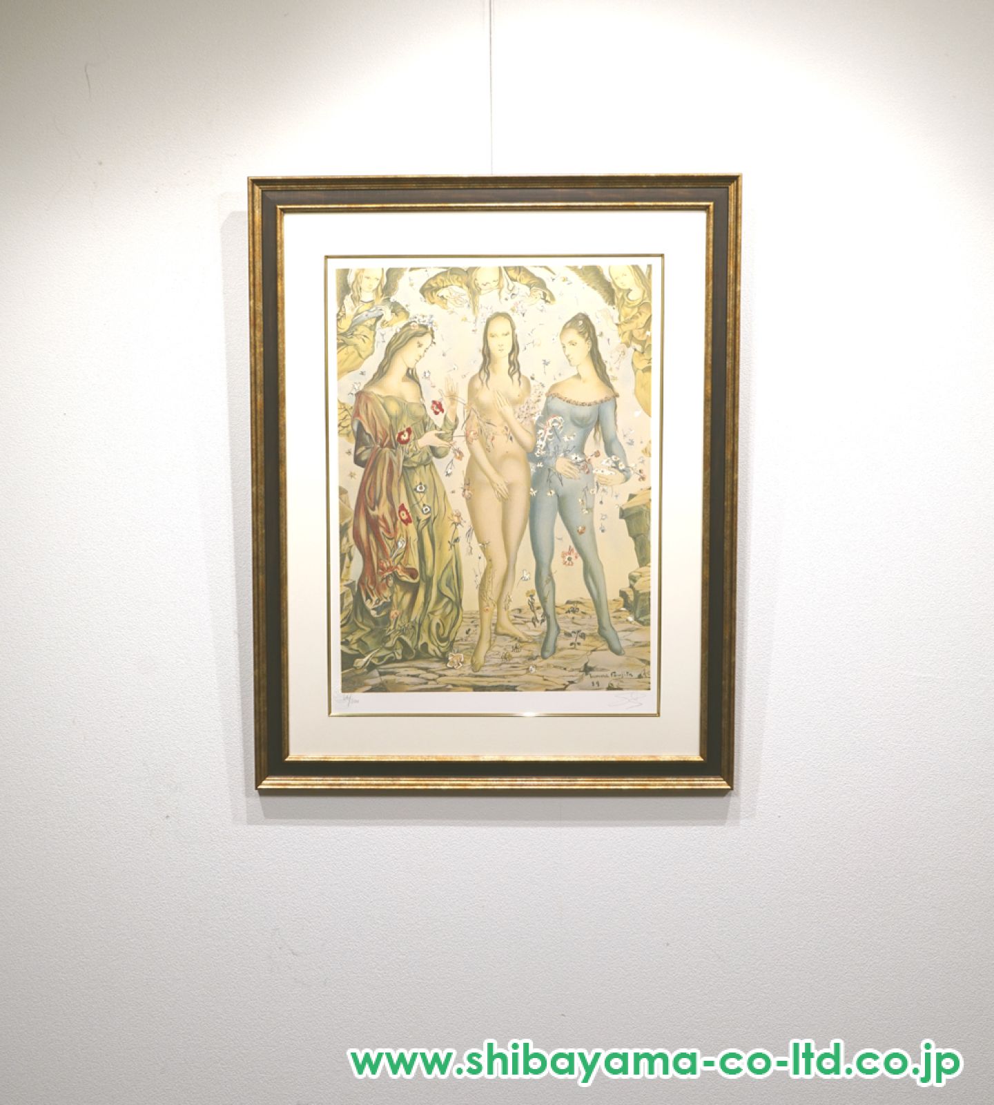 藤田嗣治「花の洗礼」リトグラフ :: 絵画買取・販売 - シバヤマ