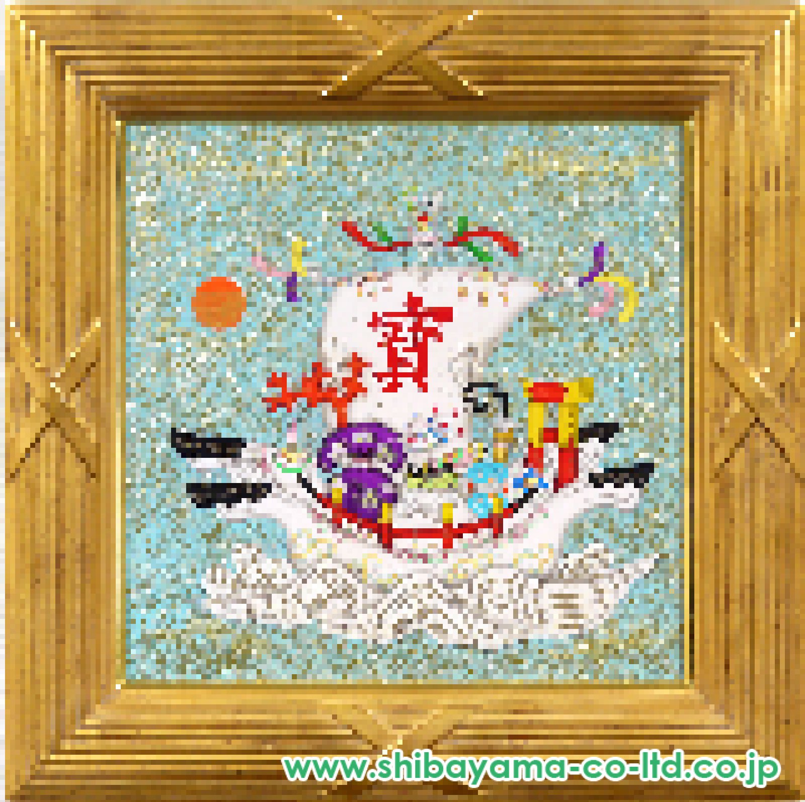 谷川泰宏「宝船」油彩 5号スクエア :: 絵画買取・販売 - シバヤマ
