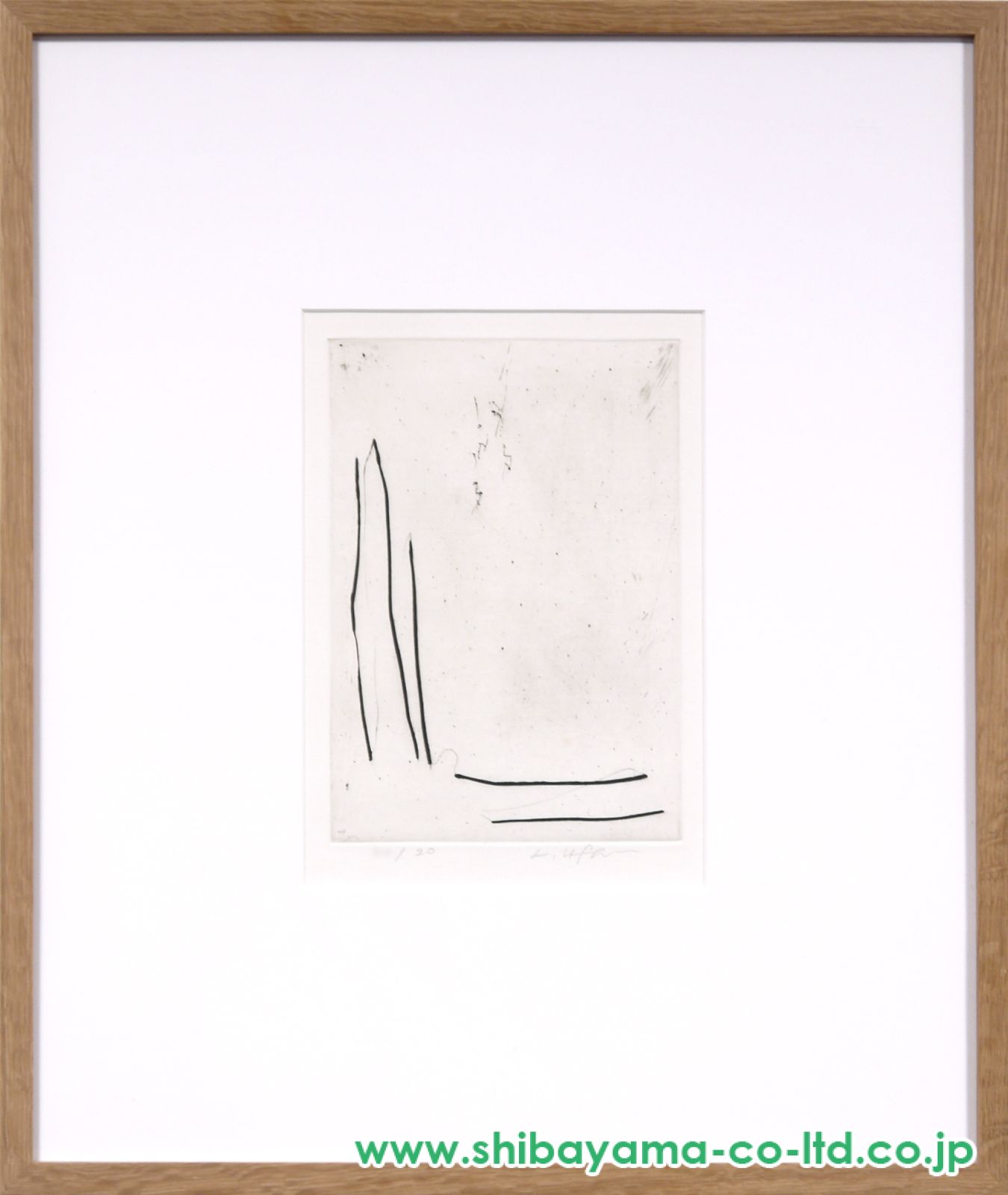 李禹煥「Work」ドライポイント :: 絵画買取・販売 - シバヤマ