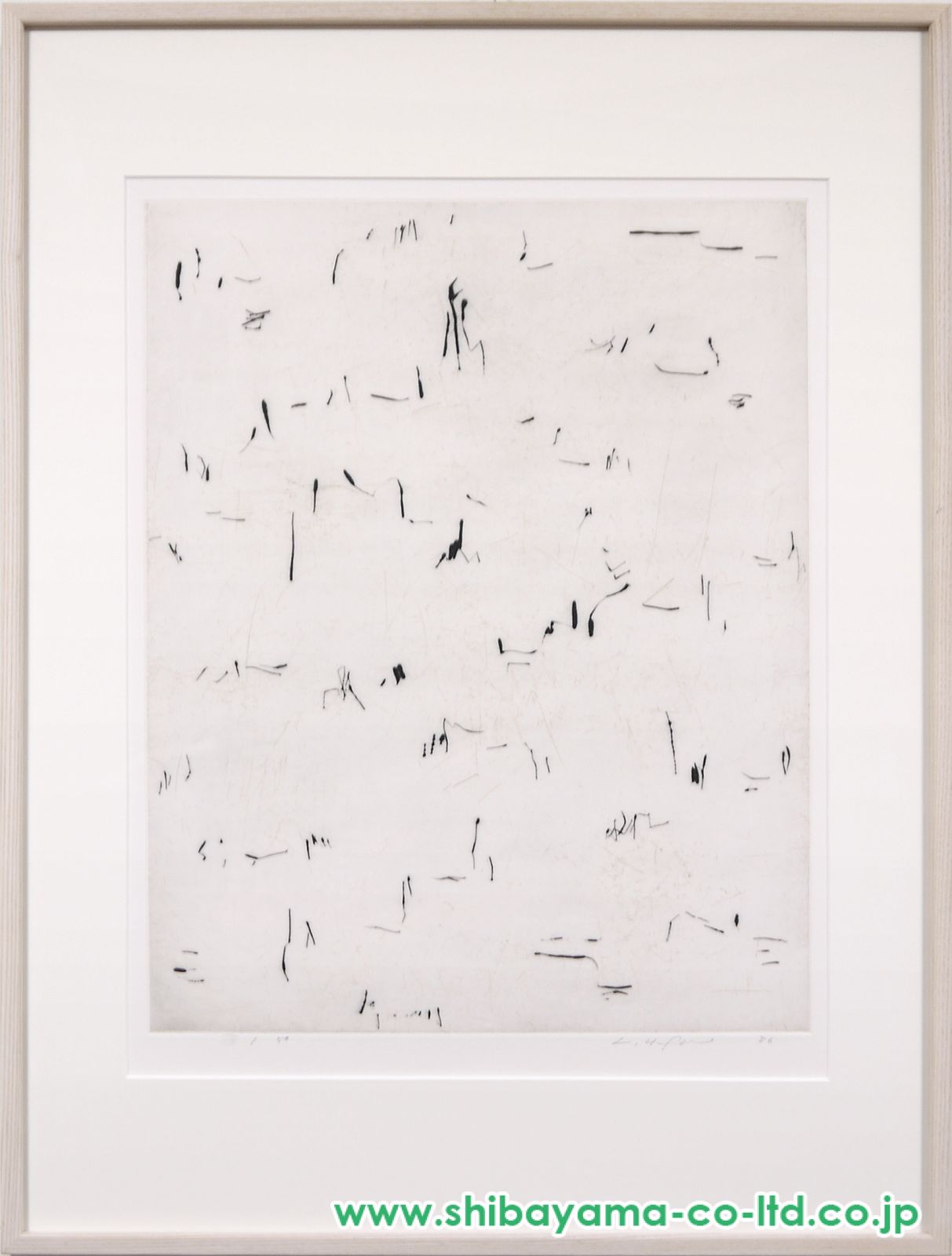 李禹煥「To The Ruinsより『廃墟へ3』」ドライポイント :: 絵画