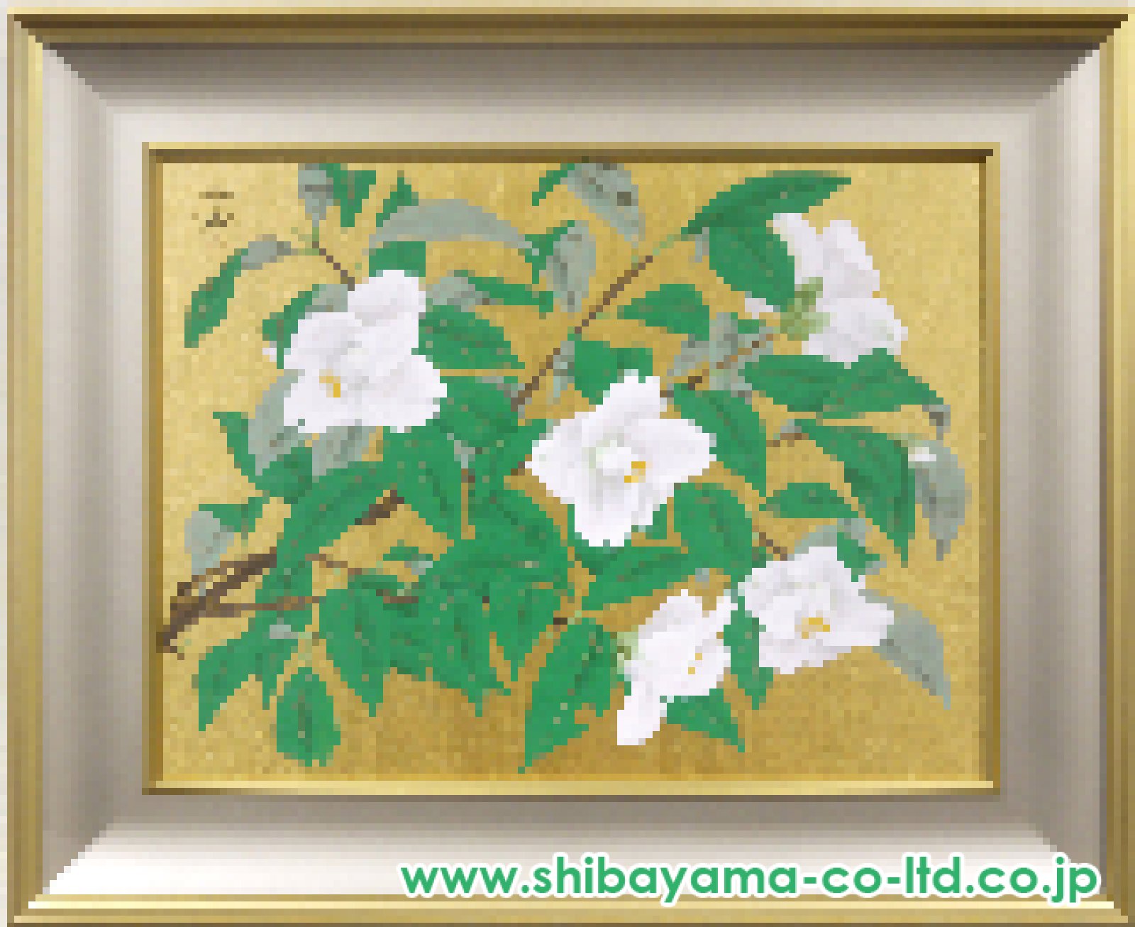 中島千波「椿」日本画 12号 :: 絵画買取・販売 - シバヤマ